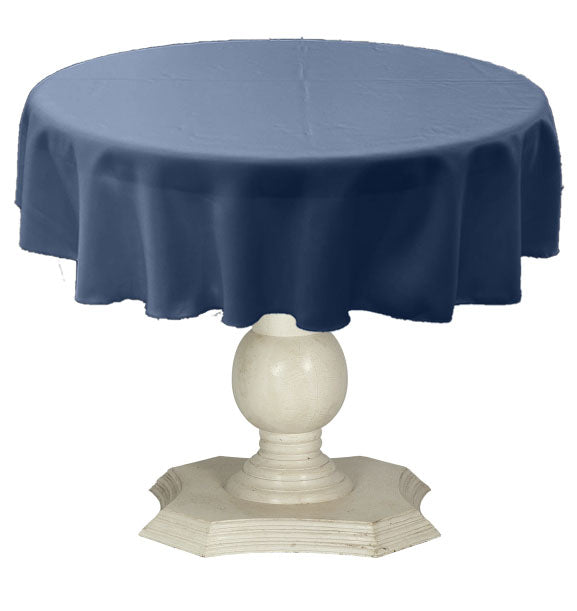 Tablecloth Solid Dull Bridal Satin Overlay for Small Coffee Table Seamless. 51" Round