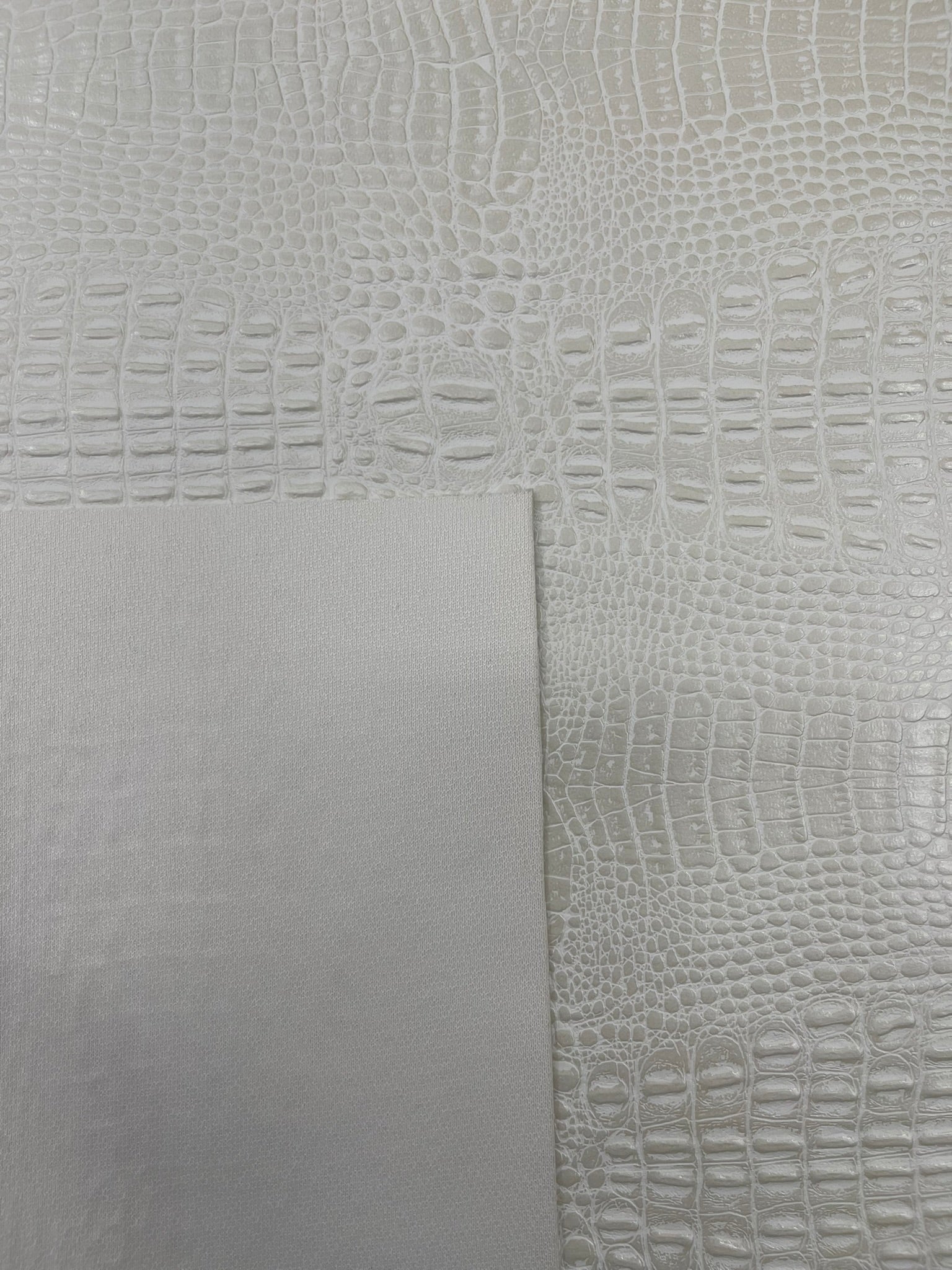 Crocodile Marine Vinyl 2 tone Upholstery, Crocodile Skin Texture Faux Leather PVC Vinyl, 54" Wide.