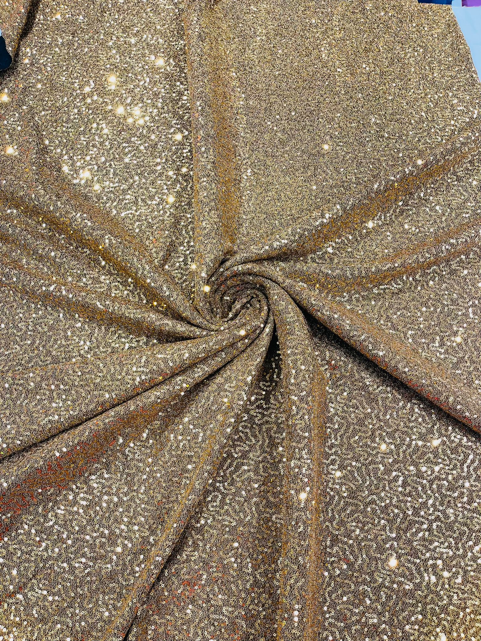 METALLIC TINSEL STRETCH LUREX SEQUIN FABRIC.