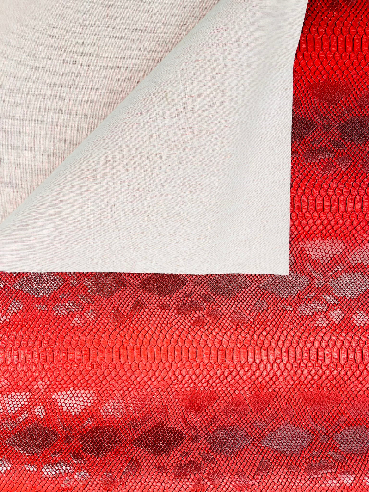 Viper Snake Skin Texture Faux Leather Fabric| 54" Wide| Upholstery| Bags.