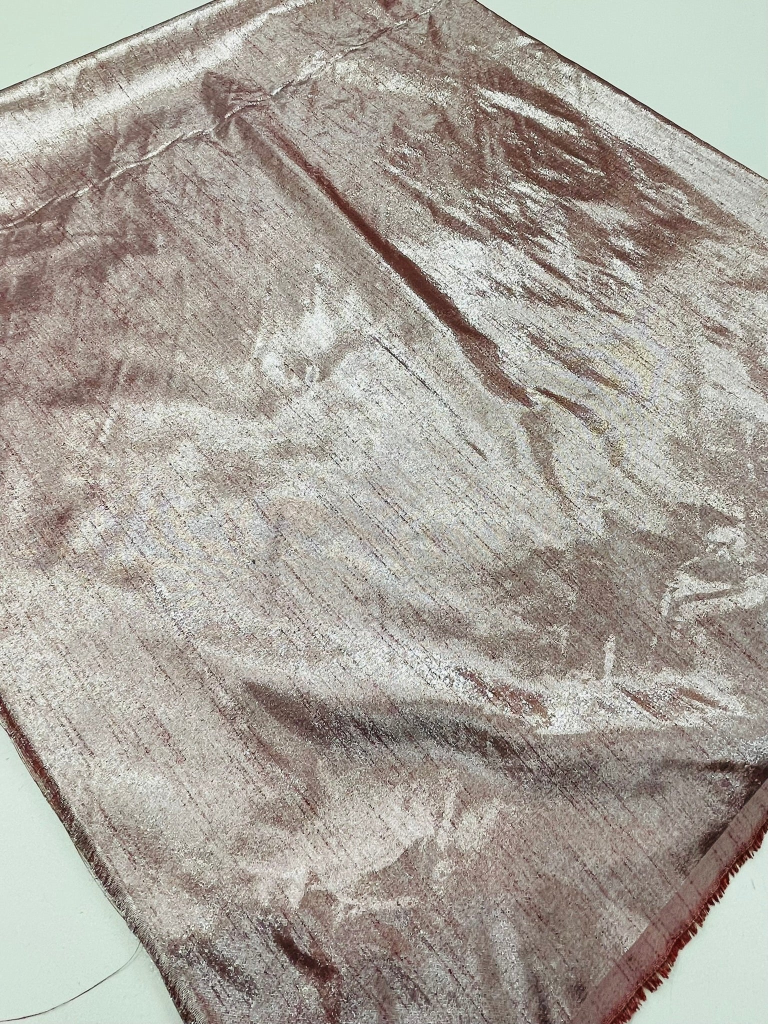 Metallic Polyester Dupioni Faux Silk Fabric | 55" Wide Wedding, Home Decor.