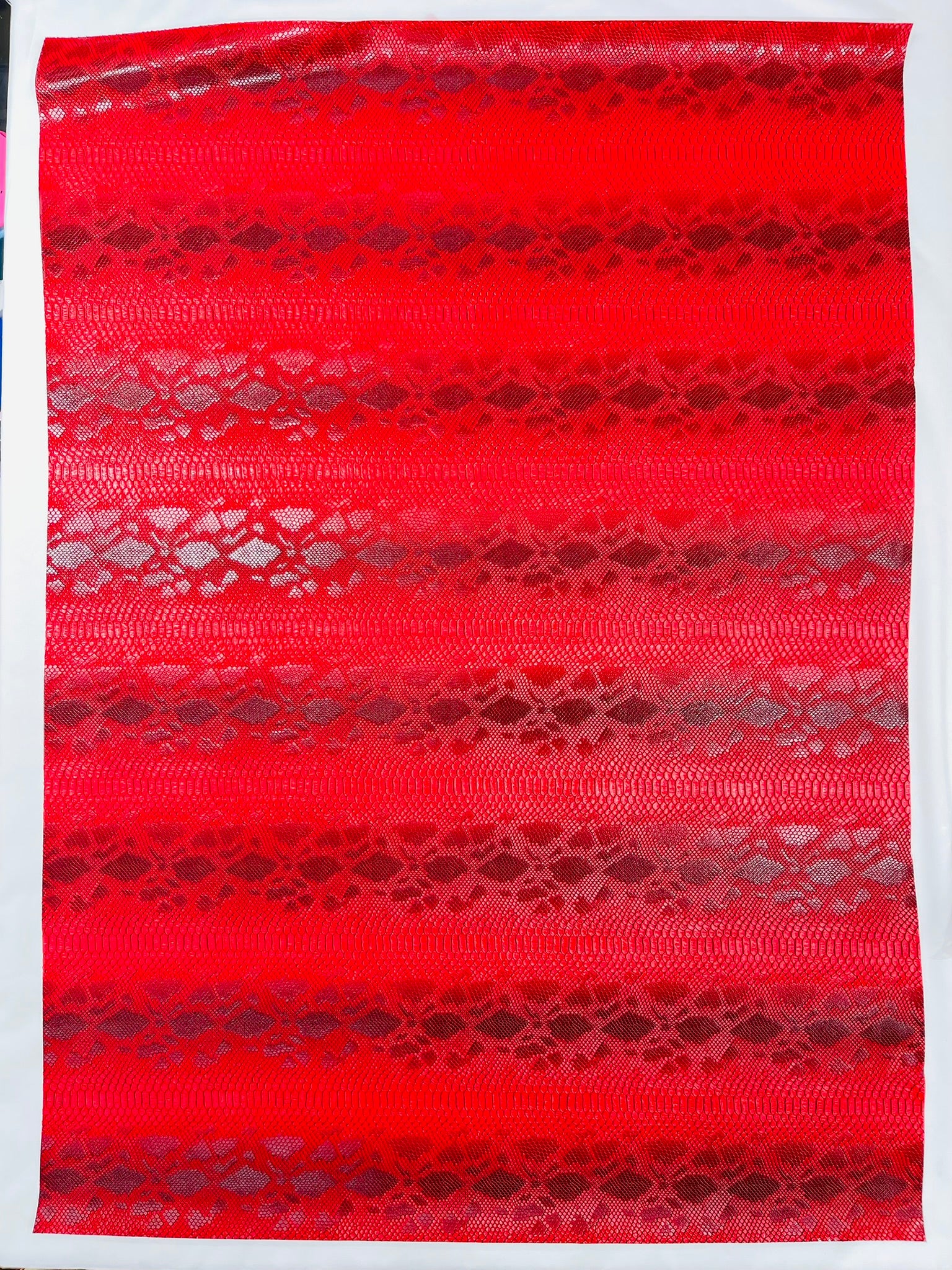 Viper Snake Skin Texture Faux Leather Fabric| 54" Wide| Upholstery| Bags.