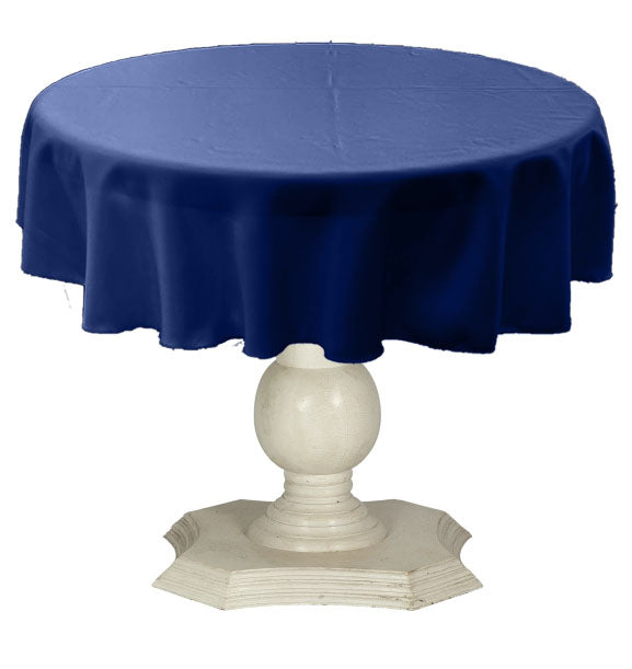 Tablecloth Solid Dull Bridal Satin Overlay for Small Coffee Table Seamless. 48" Round