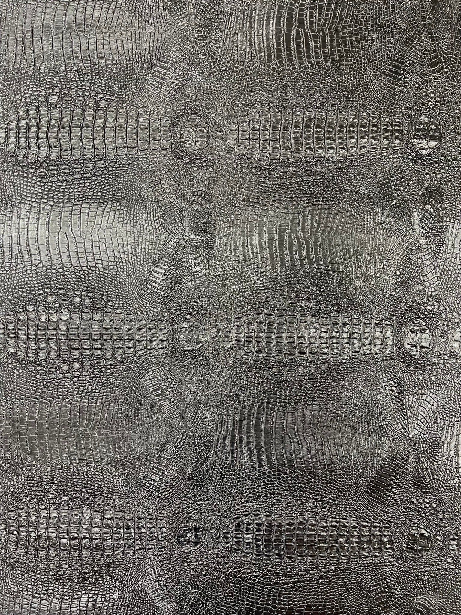 Florida Gator 3D Embossed Vinyl Fabric / 2 Tone Crocodile Vinyl Leather 54" Wide
