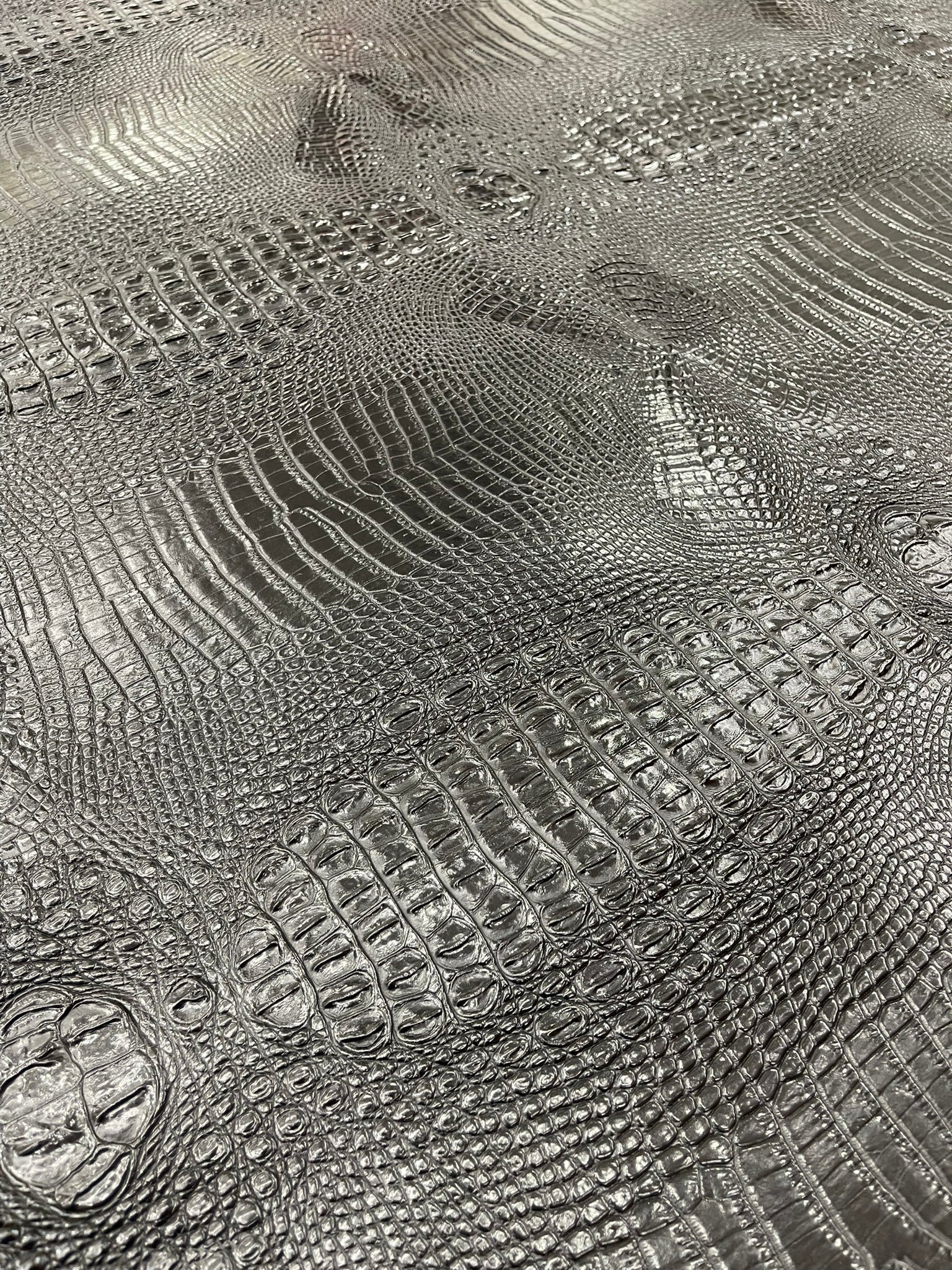 Florida Gator 3D Embossed Vinyl Fabric / 2 Tone Crocodile Vinyl Leather 54" Wide