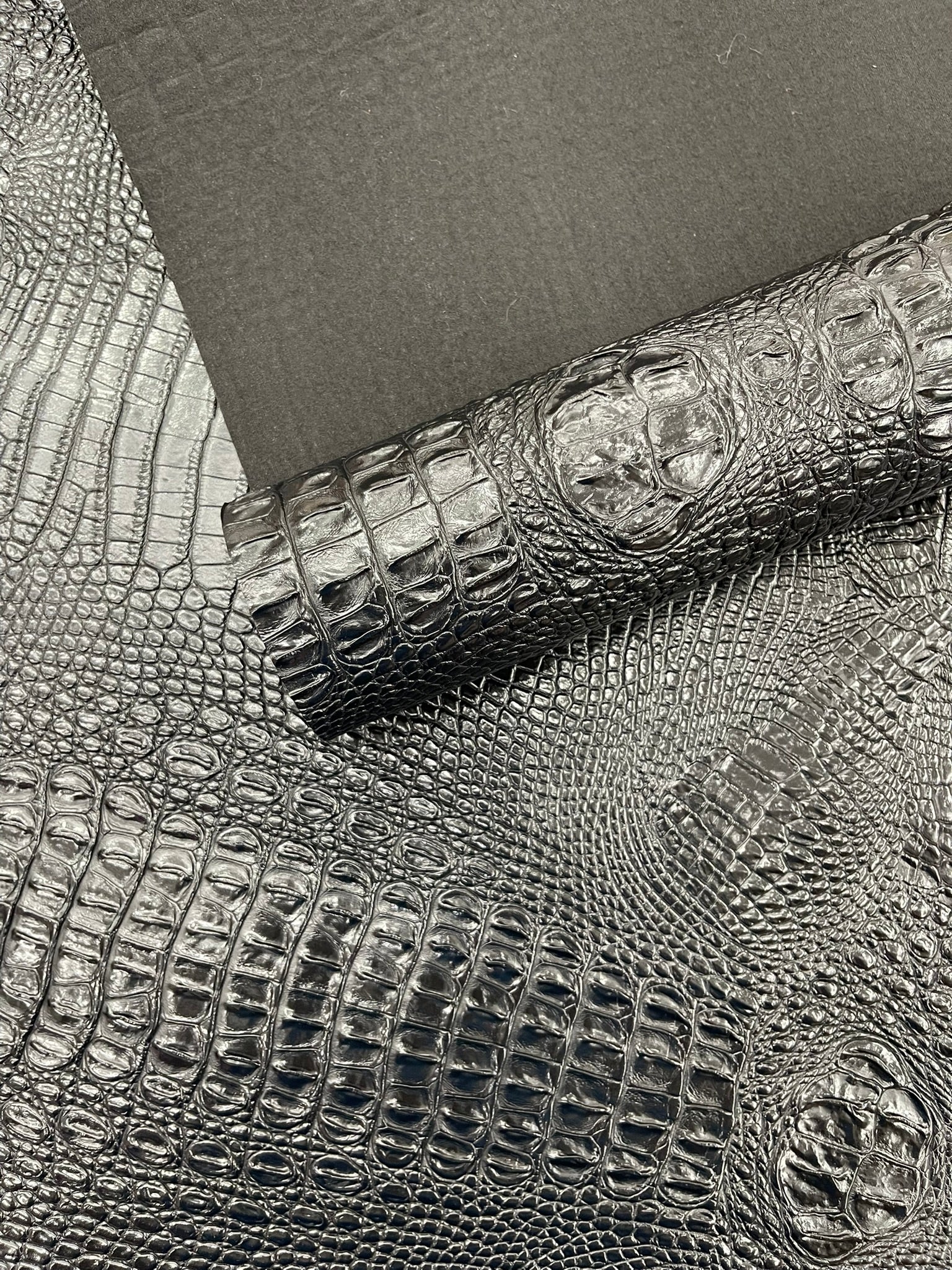 Florida Gator 3D Embossed Vinyl Fabric / 2 Tone Crocodile Vinyl Leather 54" Wide