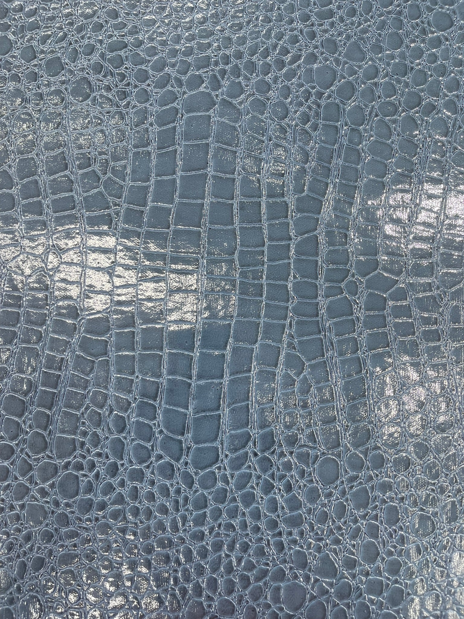 Shiny Alligator 3D Embossed Vinyl Fabric, 54" Wide Upholstery Crafting Accessories Applications