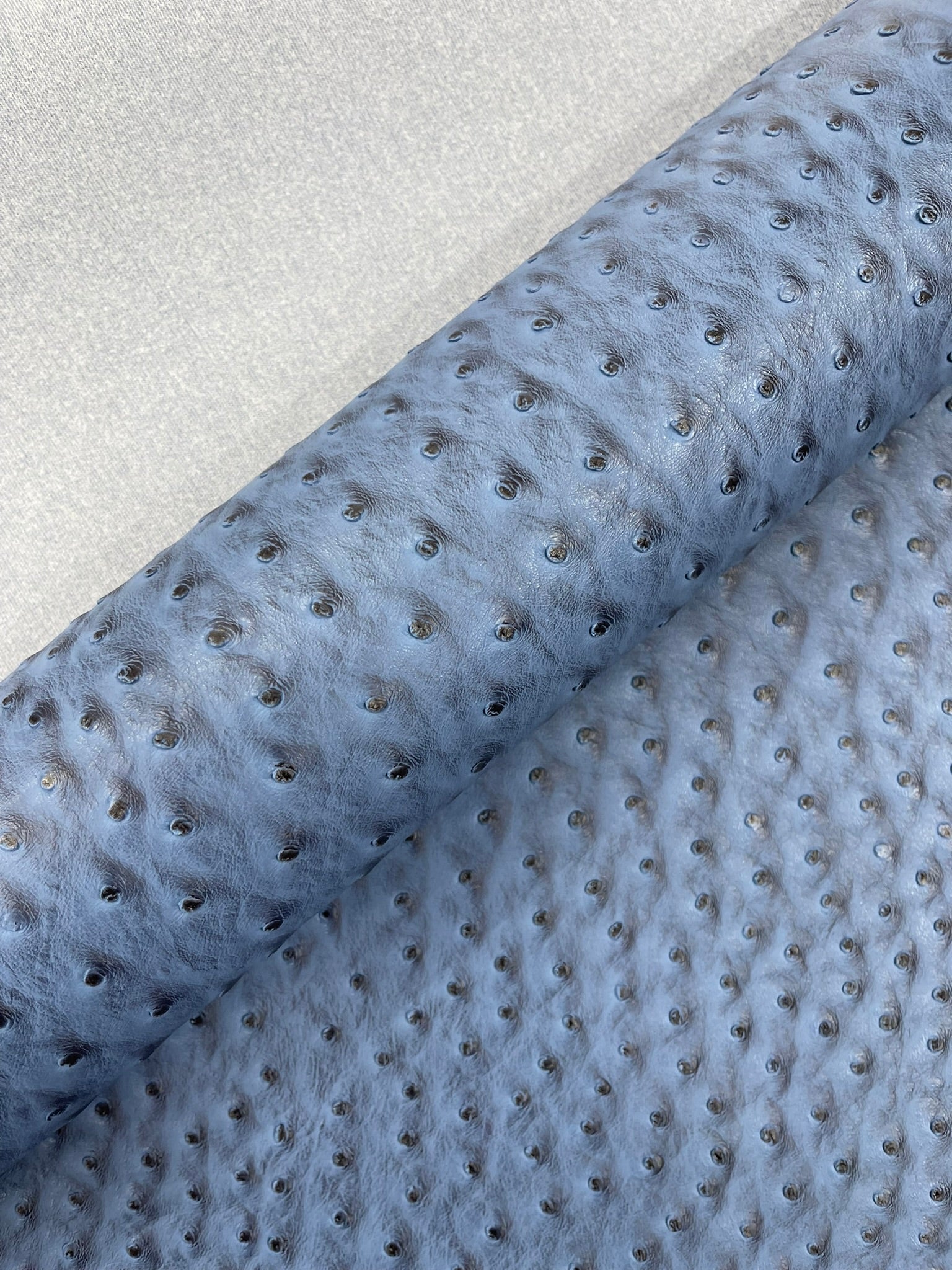 Classic Ostrich Upholstery Vinyl Fabric / Faux Leather Accessories Crafting Apparel Upholstery Vinyl Fabric 54" Wide.