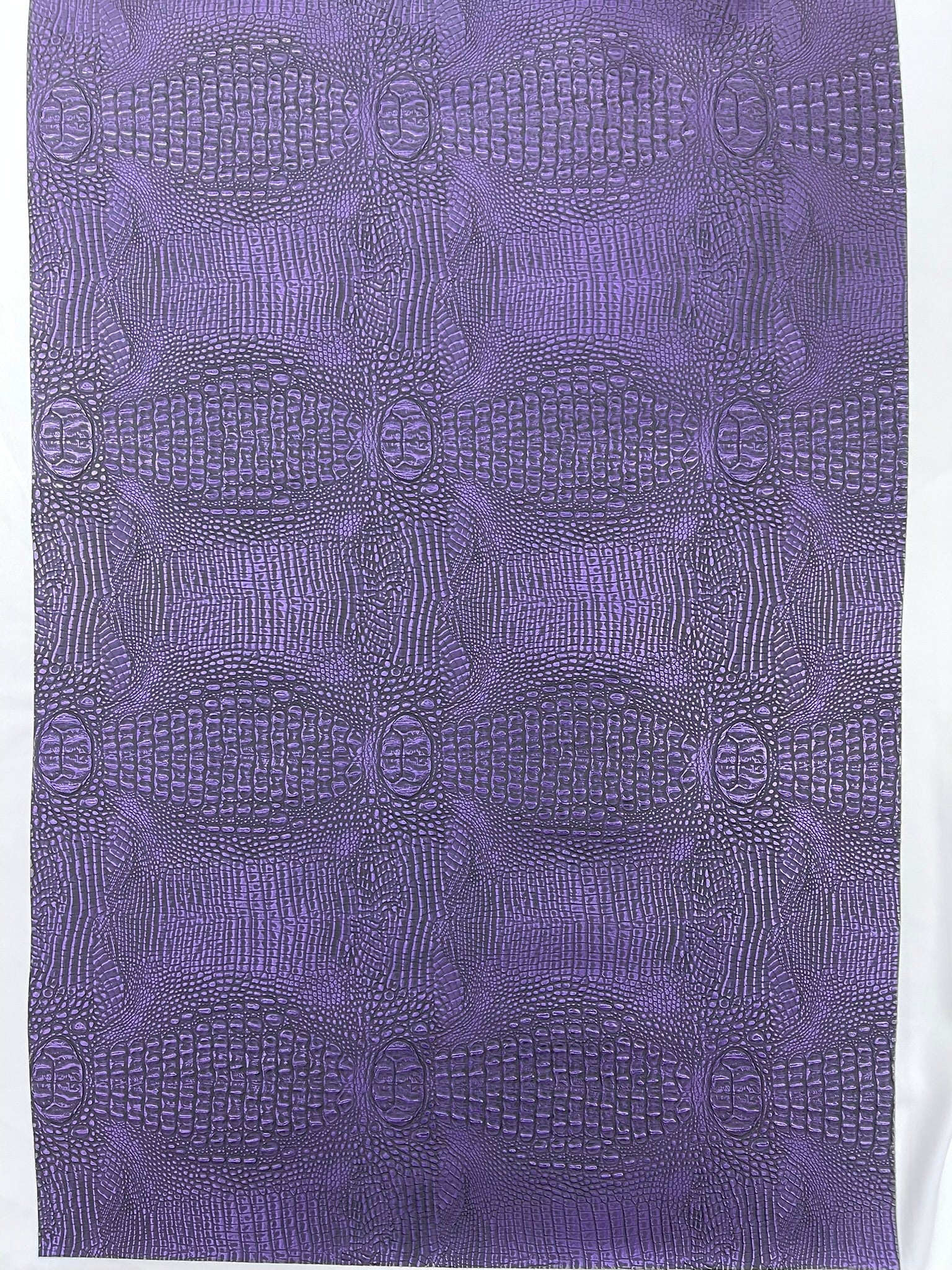 Metallic Gator Vinyl Fabric 54" Wide / Upholstery Crafting Accessories Applications Faux Leather PVC.