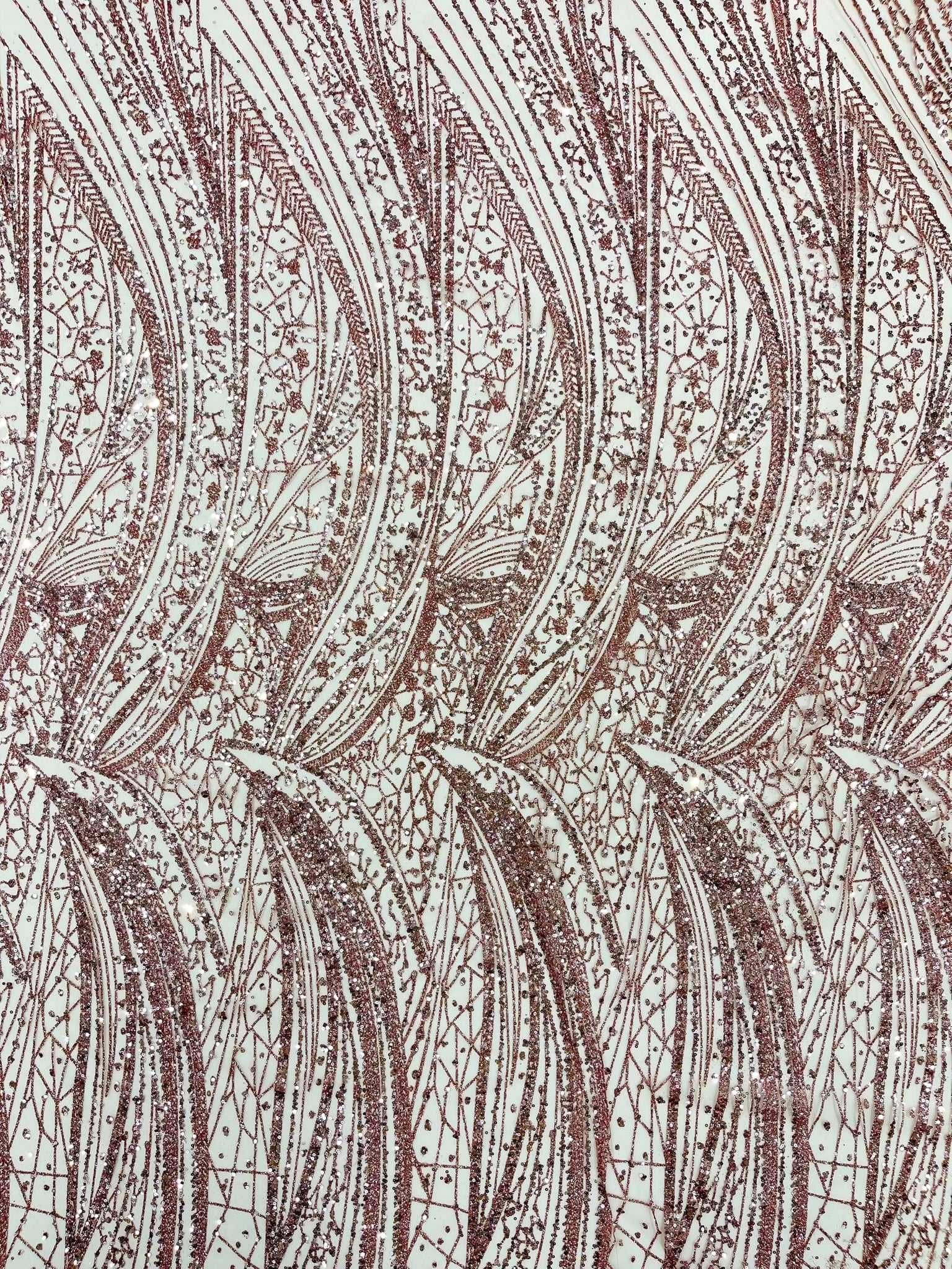 Geometric Fashion Glitter Design On A Mesh Lace Fabric| 58" Wide| Prom Dresses.
