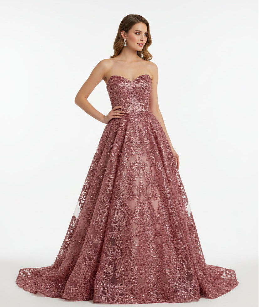 Glitter Tower Damask Design Fabric| 58” Wide| Quinsiañera Dresses.