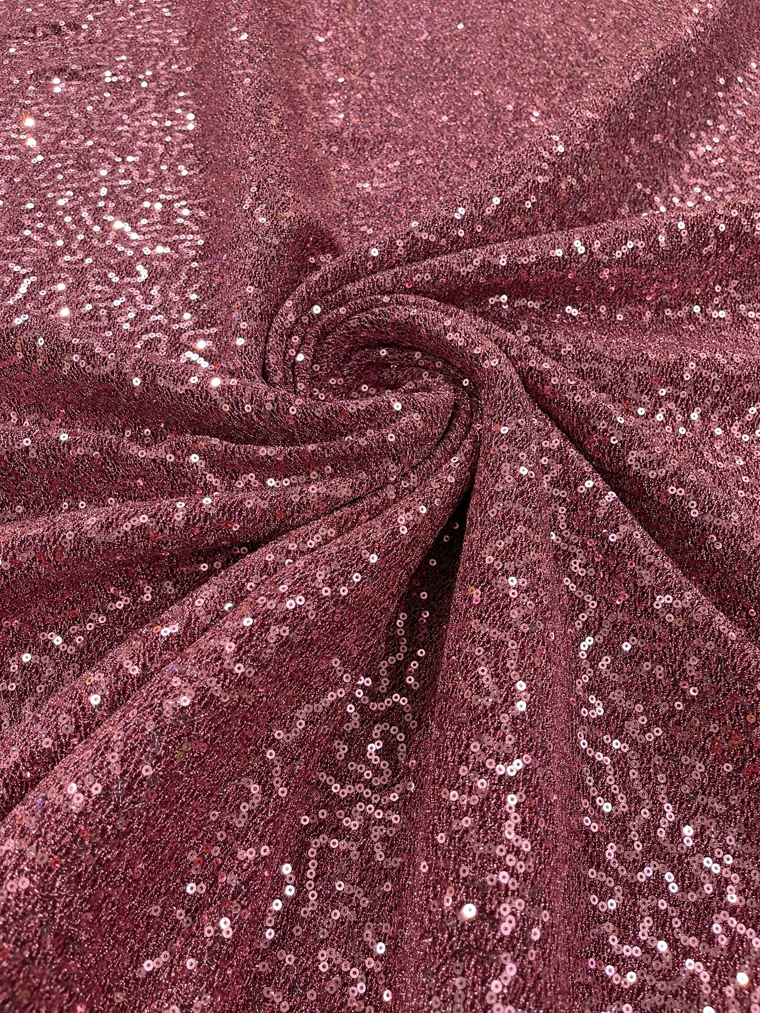 METALLIC TINSEL STRETCH LUREX SEQUIN FABRIC.