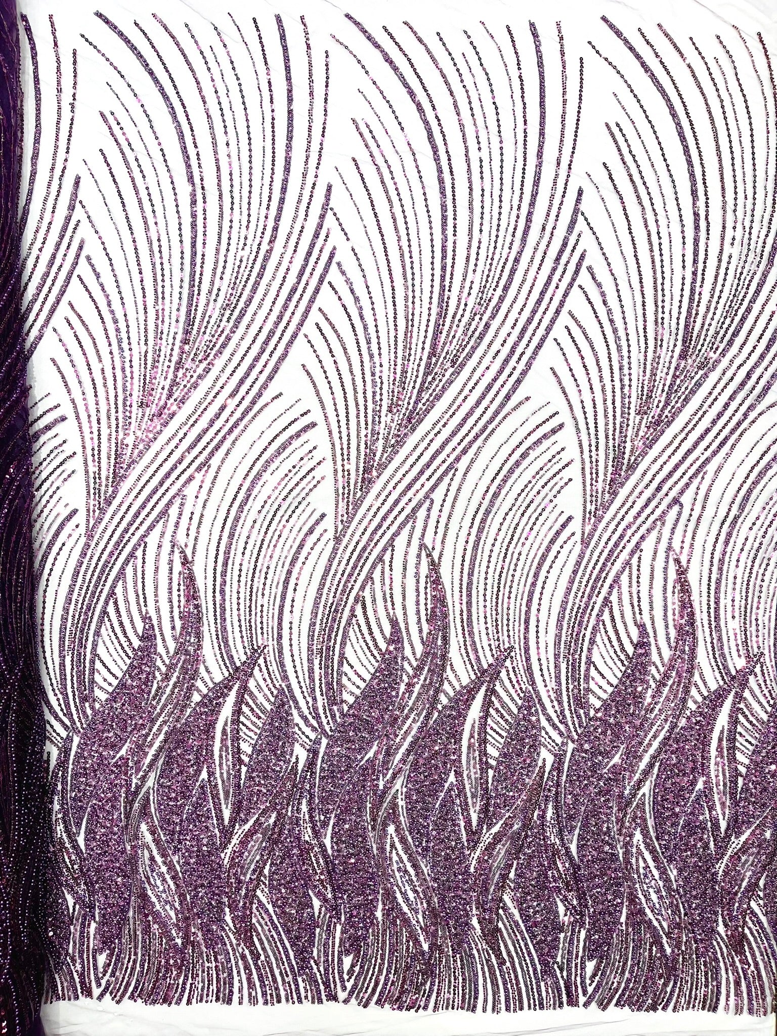 Flame Fashion Beaded Lace Fabric| Prom| Wedding| By The Yard.