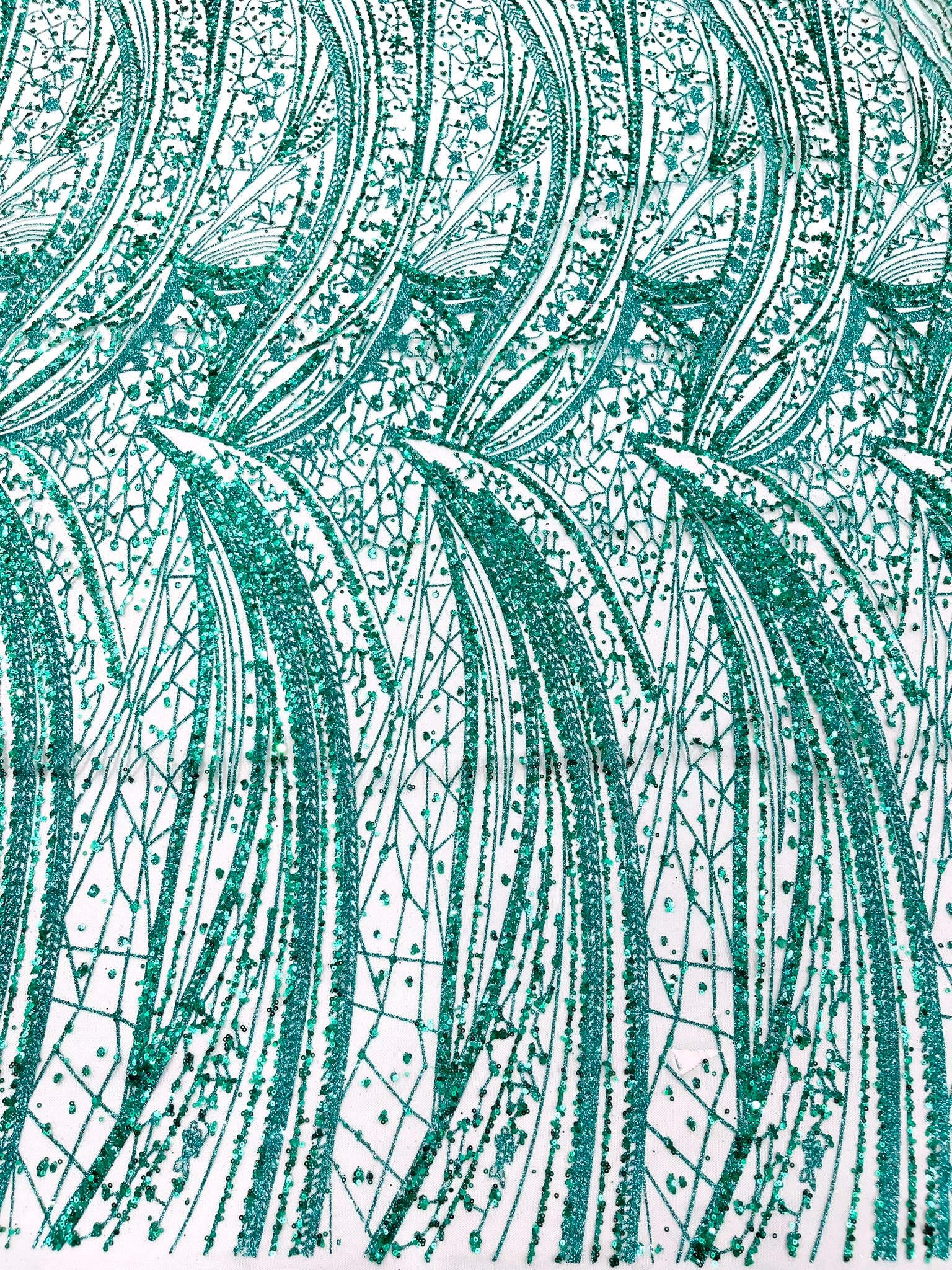 Geometric Fashion Glitter Design On A Mesh Lace Fabric| 58" Wide| Prom Dresses.