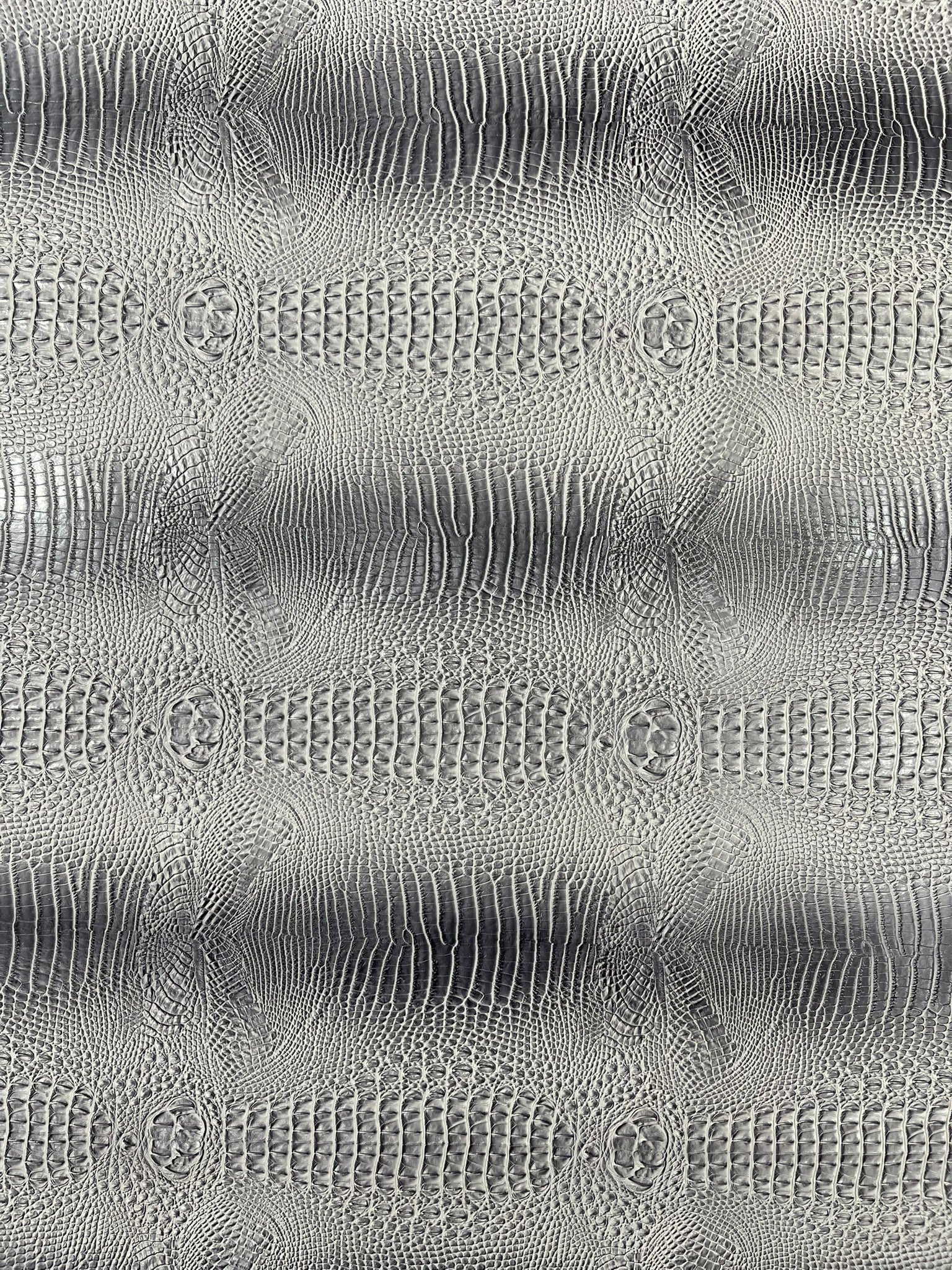 Florida Gator 3D Embossed Vinyl Fabric / 2 Tone Crocodile Vinyl Leather 54" Wide