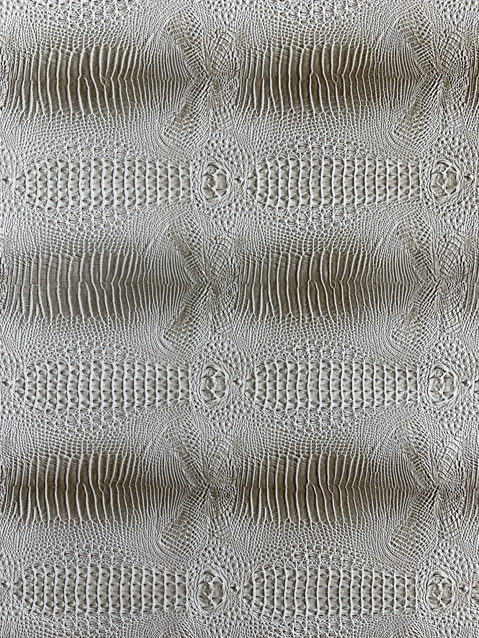 Florida Gator 3D Embossed Vinyl Fabric / 2 Tone Crocodile Vinyl Leather 54" Wide