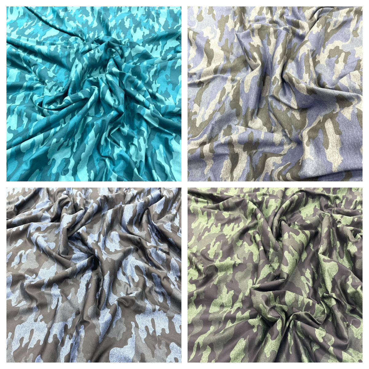 Heather Gray Camouflage Polyester Spandex 58" Wide/Sold By The Yard.