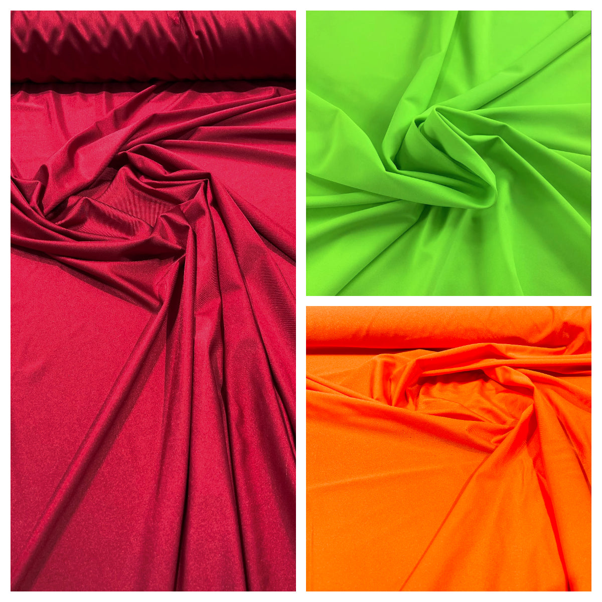 Shiny Milliskin Nylon Spandex Fabric 4 Way Stretch 58" Wide Sold by The Yard