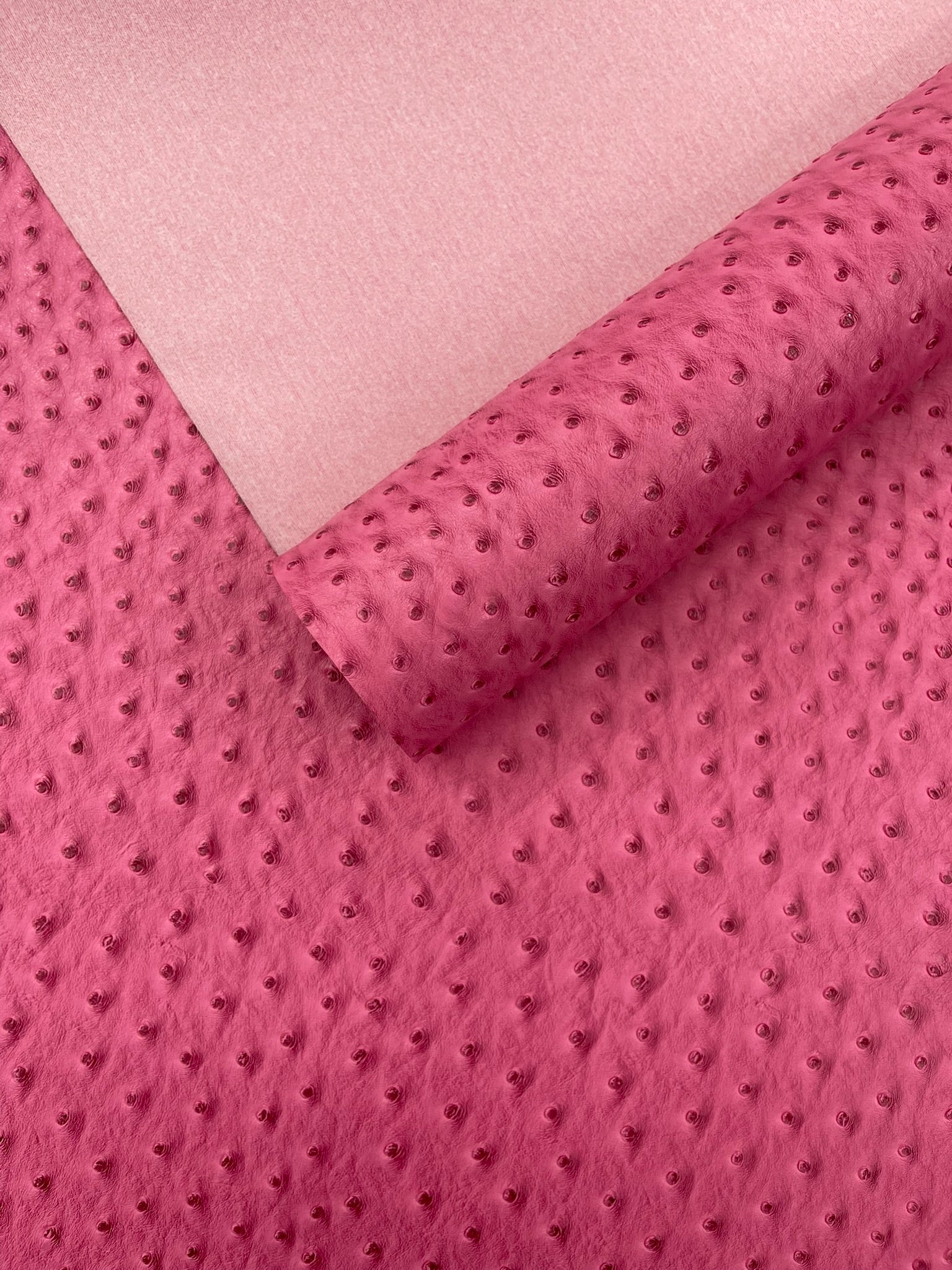 Classic Ostrich Upholstery Vinyl Fabric / Faux Leather Accessories Crafting Apparel Upholstery Vinyl Fabric 54" Wide.
