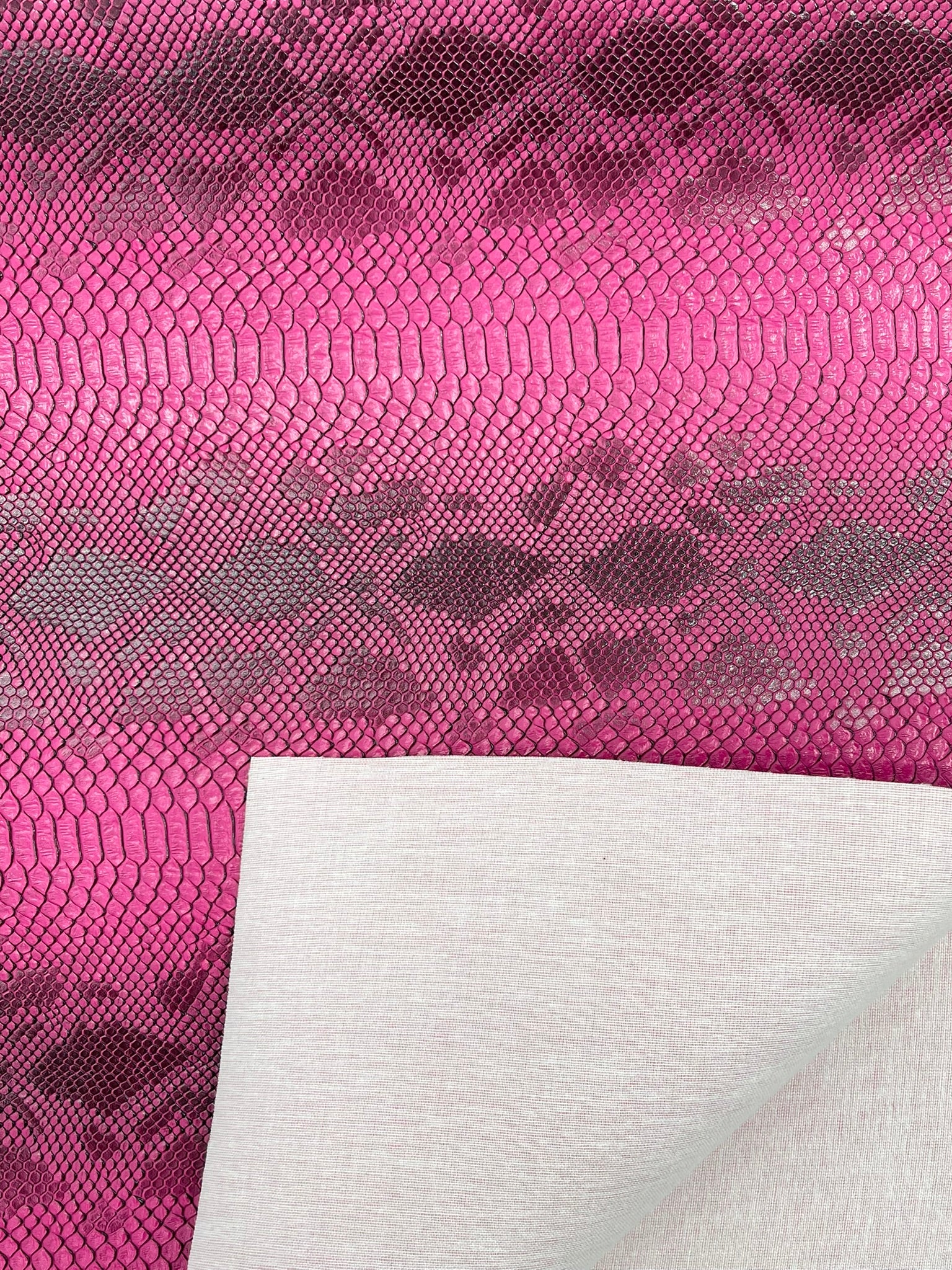 Viper Snake Skin Texture Faux Leather Fabric| 54" Wide| Upholstery| Bags.