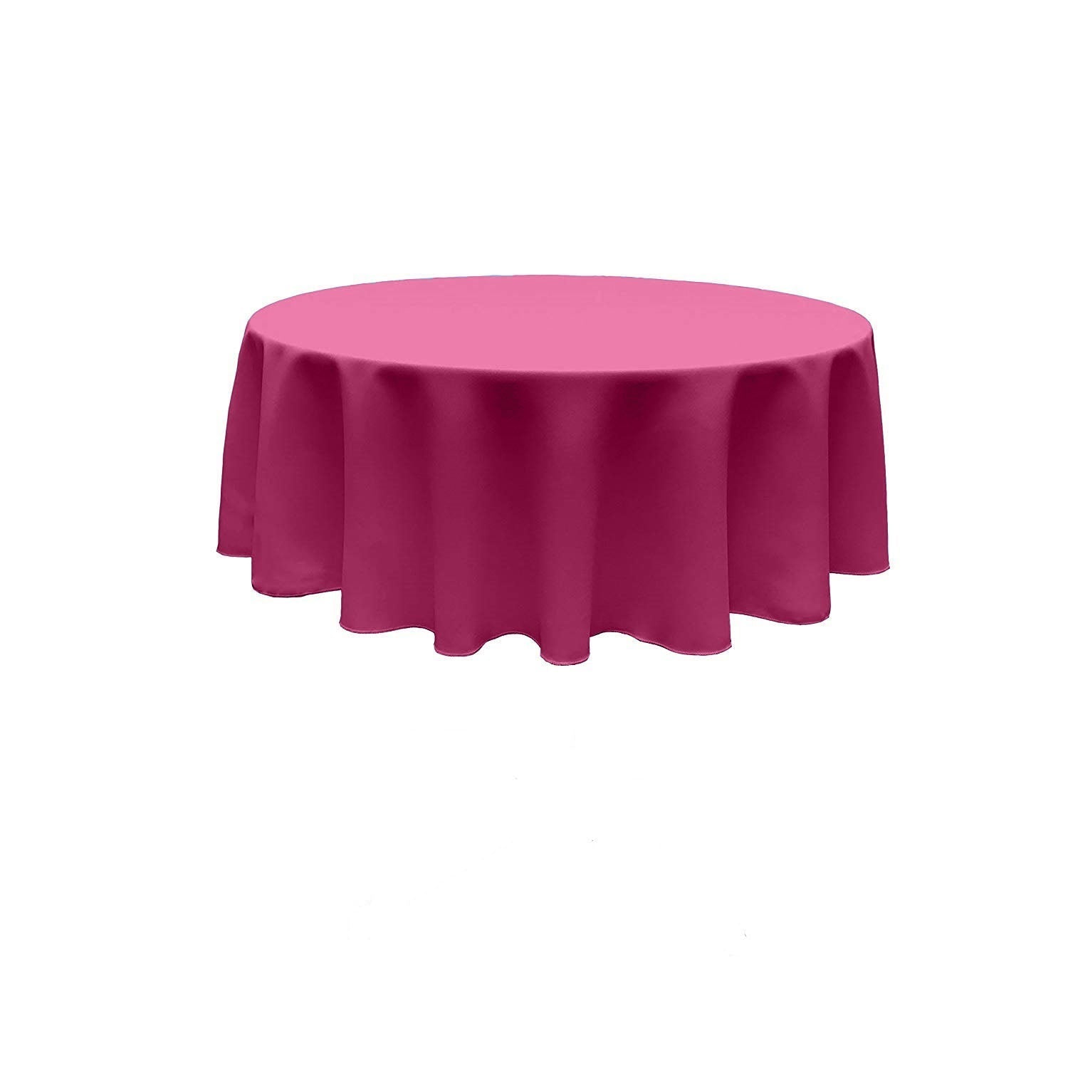 96" Round Seamless Tablecloth Polyester Poplin / Party Supply / Choose Size Below