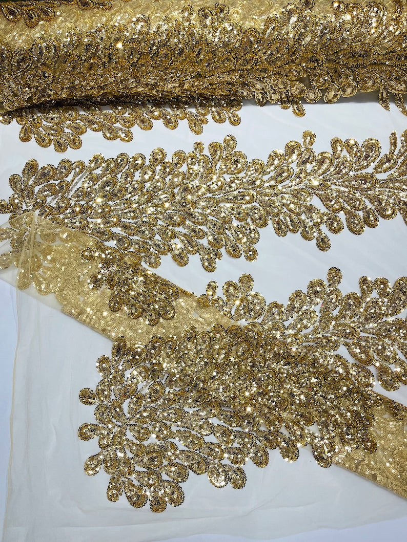 BEADED VEGAS LUXURY LACE (by the panel)