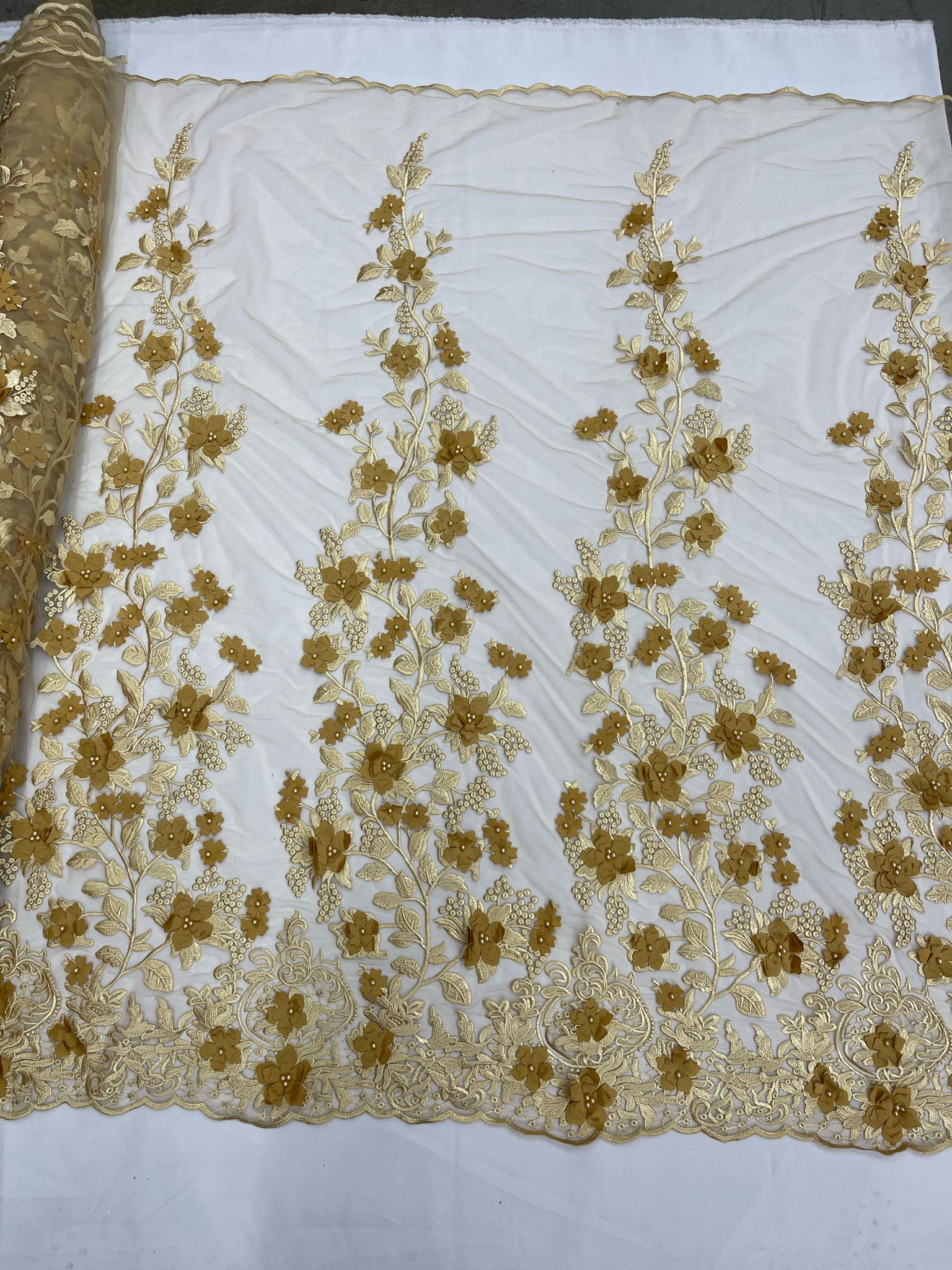 3D FLORAL PRINCESS LACE (by the yard)