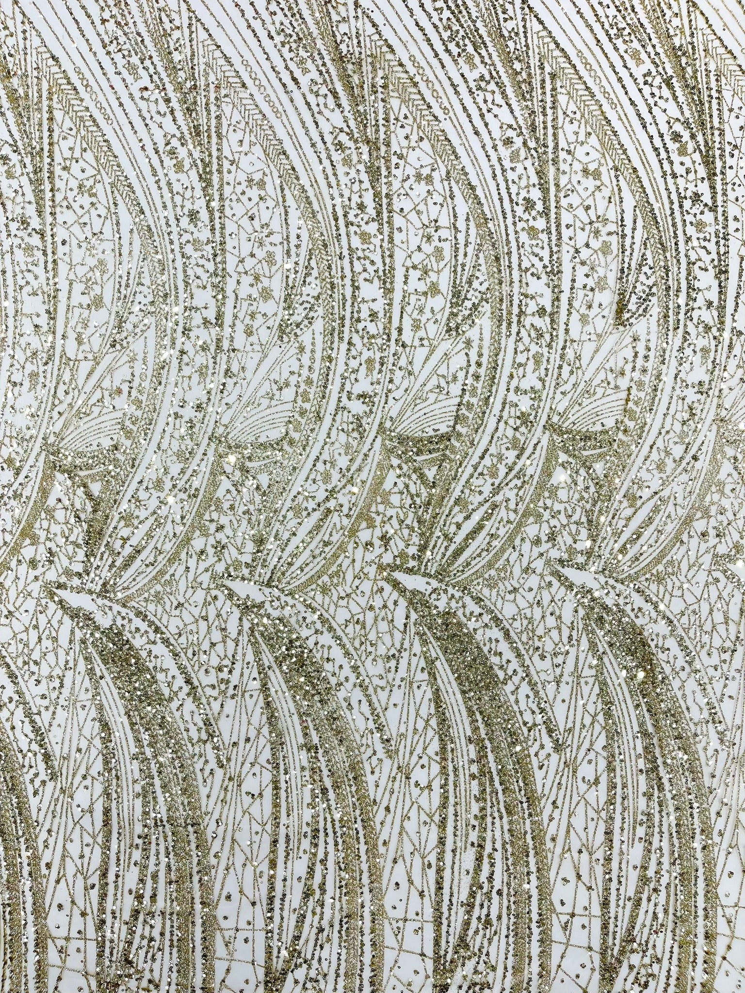 Geometric Fashion Glitter Design On A Mesh Lace Fabric| 58" Wide| Prom Dresses.