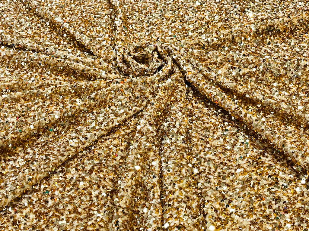 Sequin Velvet Stretch 5mm fabric 58"Wide-Prom-Nightgown fabric- Sold by the yard.