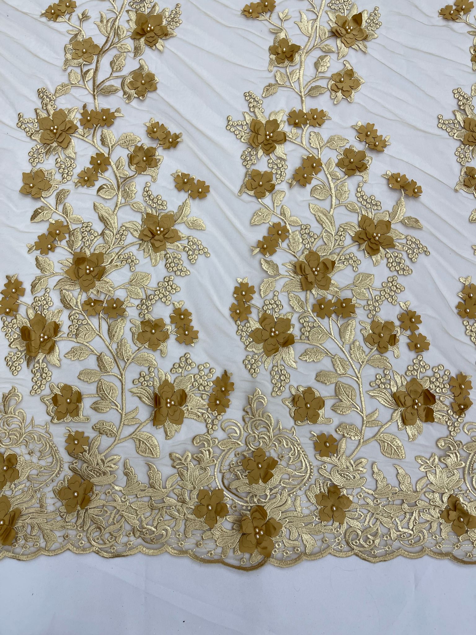 3D FLORAL PRINCESS LACE (by the yard)