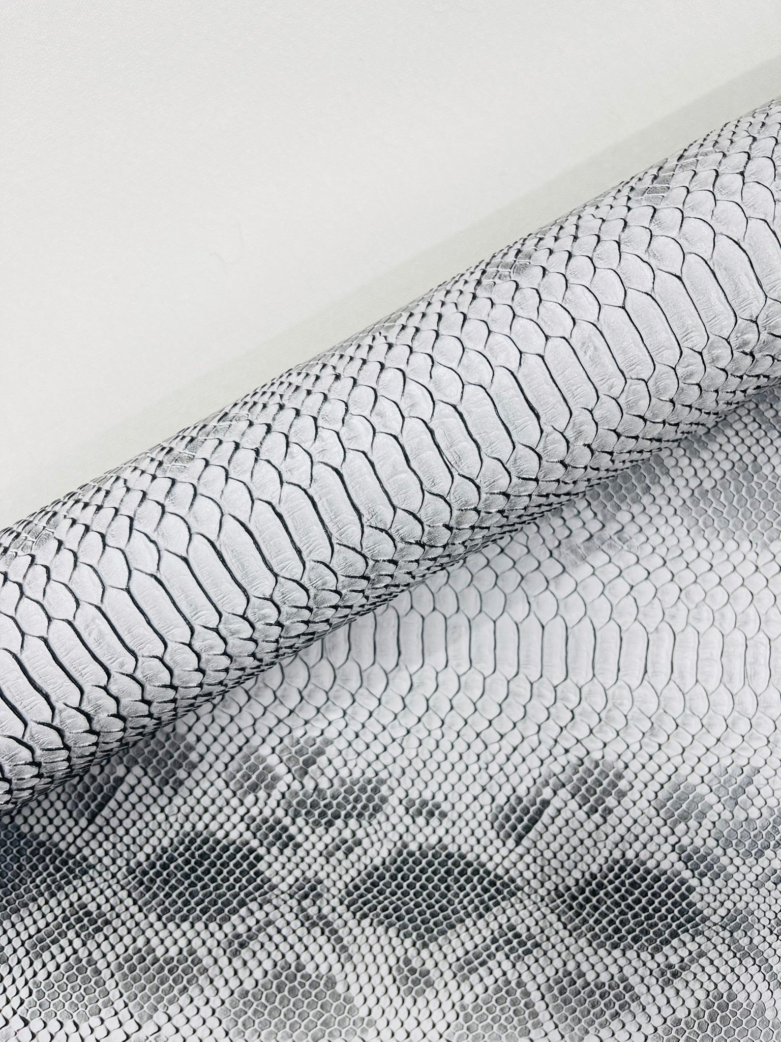 Viper Snake Skin Texture Faux Leather Fabric| 54" Wide| Upholstery| Bags.