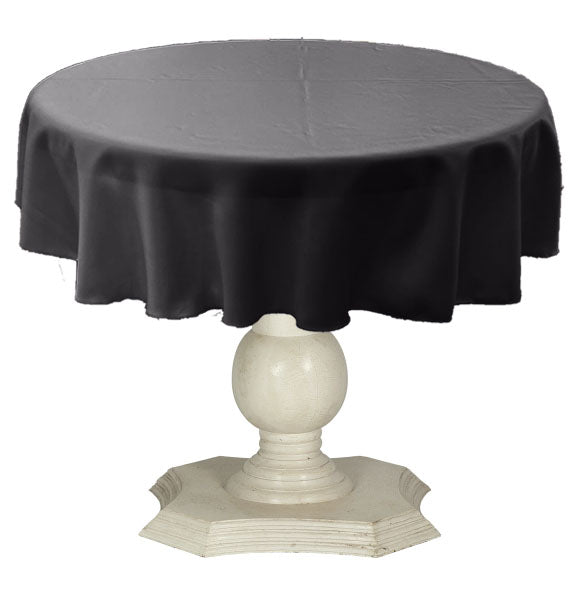 Tablecloth Solid Dull Bridal Satin Overlay for Small Coffee Table Seamless. 42" Round