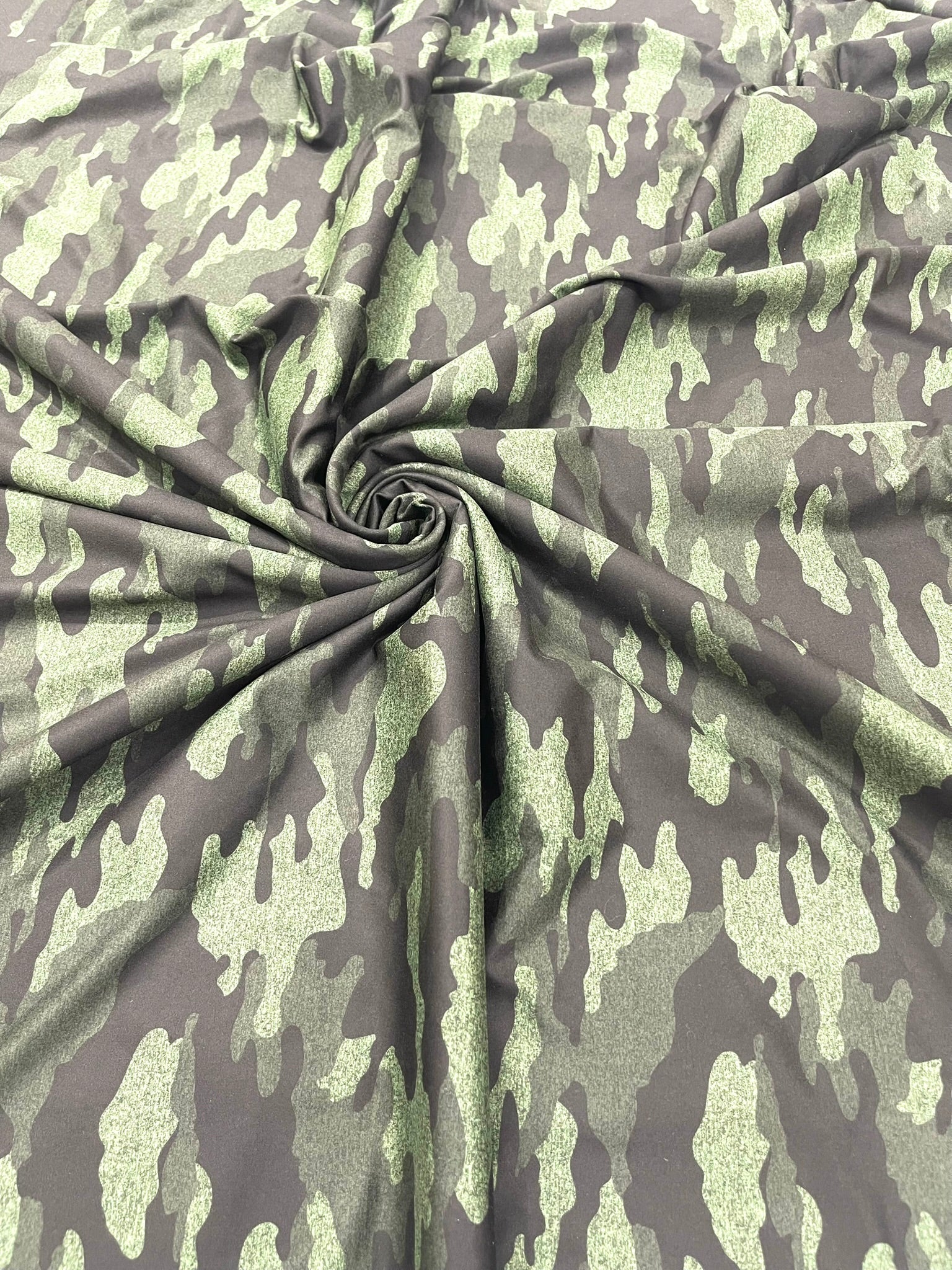 Heather Gray Camouflage Polyester Spandex 58" Wide/Sold By The Yard.