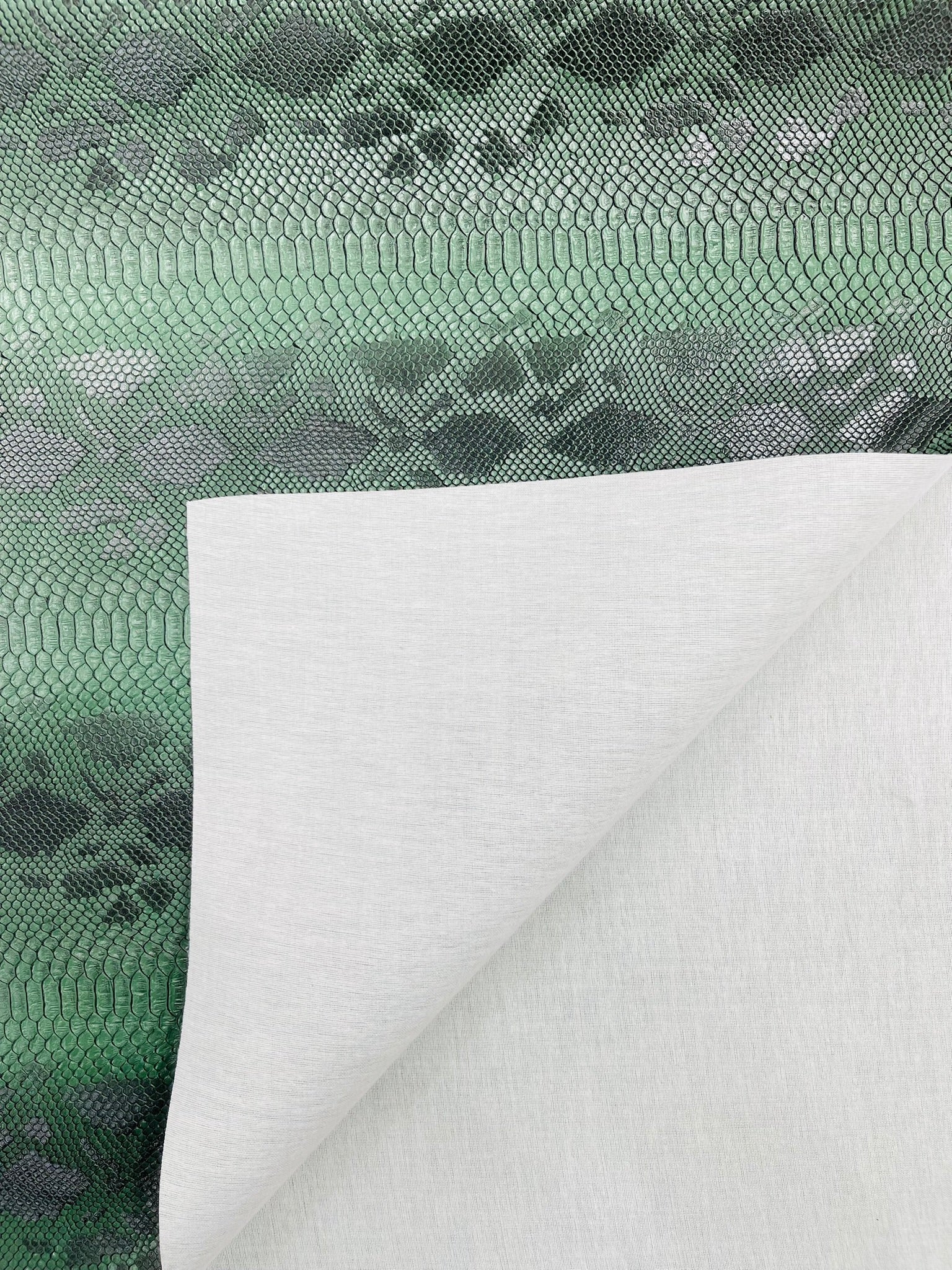 Viper Snake Skin Texture Faux Leather Fabric| 54" Wide| Upholstery| Bags.