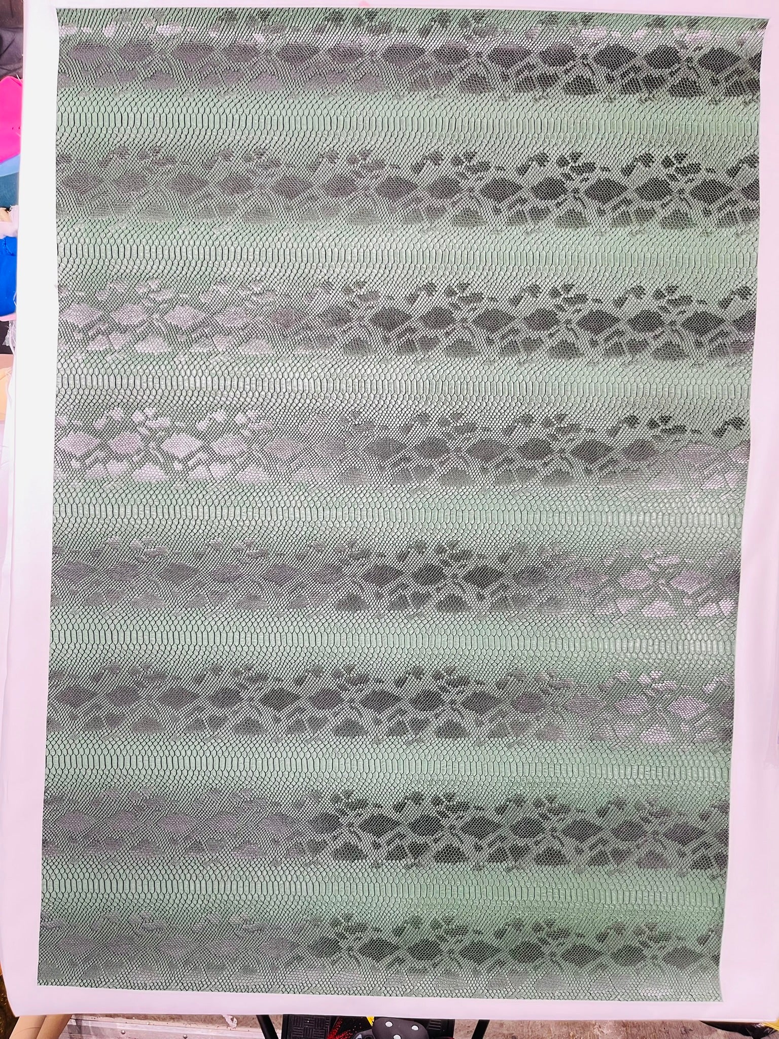 Viper Snake Skin Texture Faux Leather Fabric| 54" Wide| Upholstery| Bags.