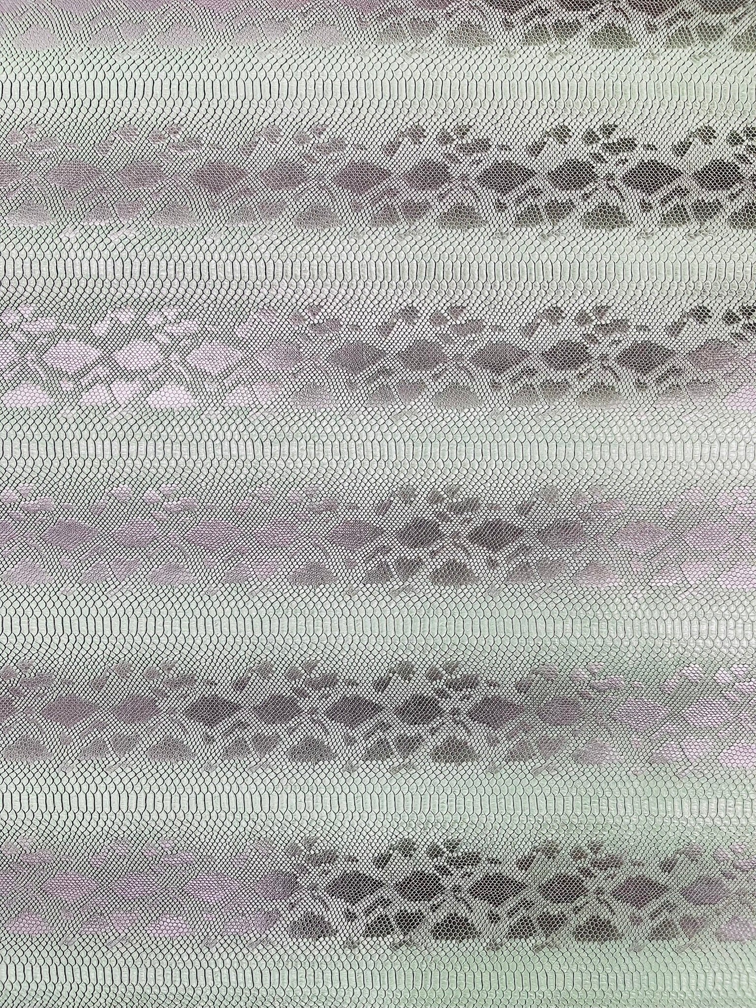 Viper Snake Skin Texture Faux Leather Fabric| 54" Wide| Upholstery| Bags.