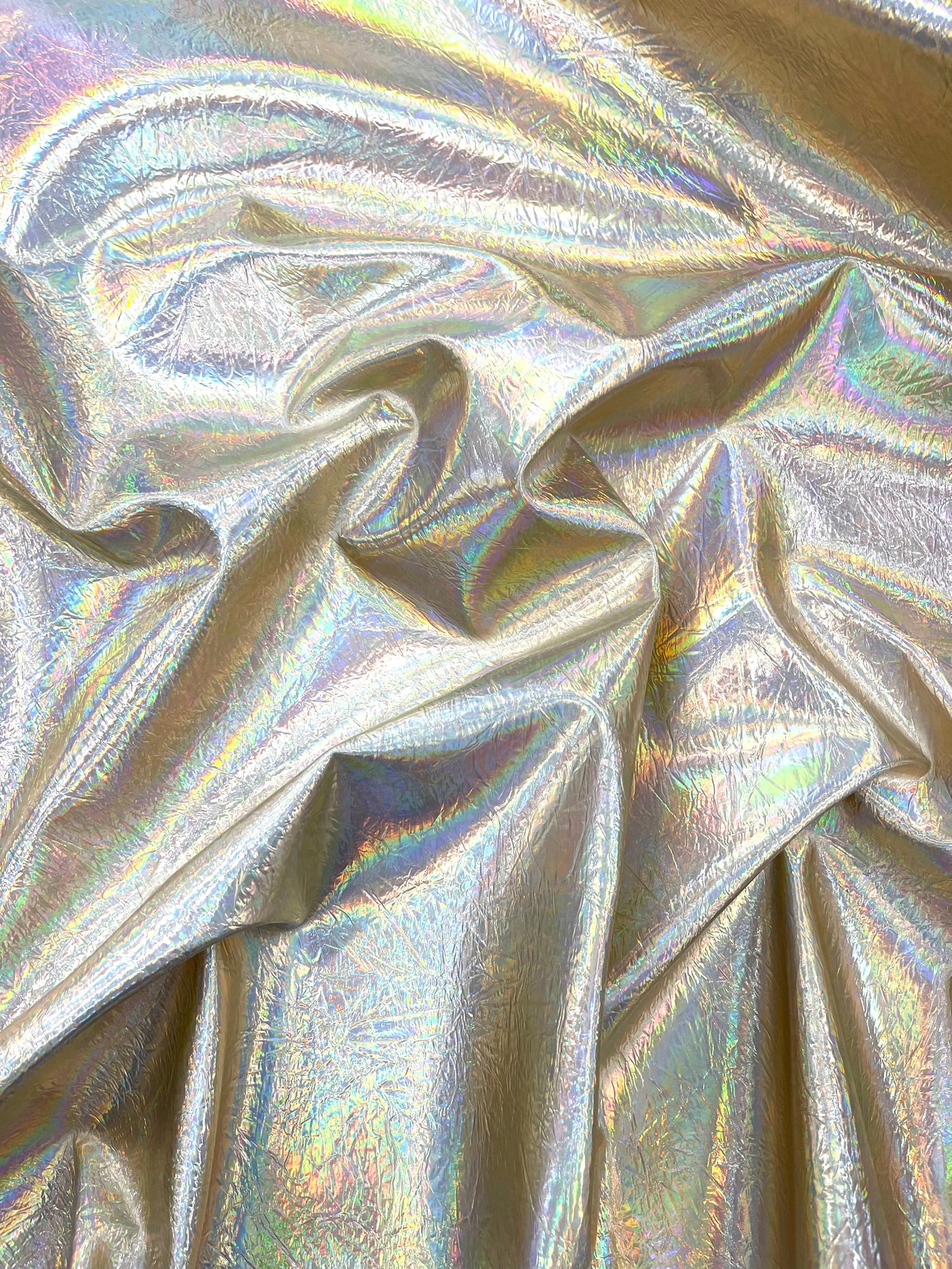 Crush Chrome Mirror Shiny Vinyl 54" Wide, Upholstery Crafting Accessories Applications.