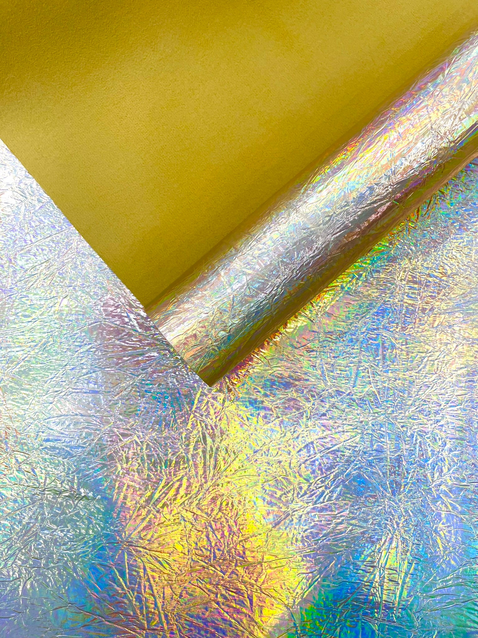 Crush Chrome Mirror Shiny Vinyl 54" Wide, Upholstery Crafting Accessories Applications.