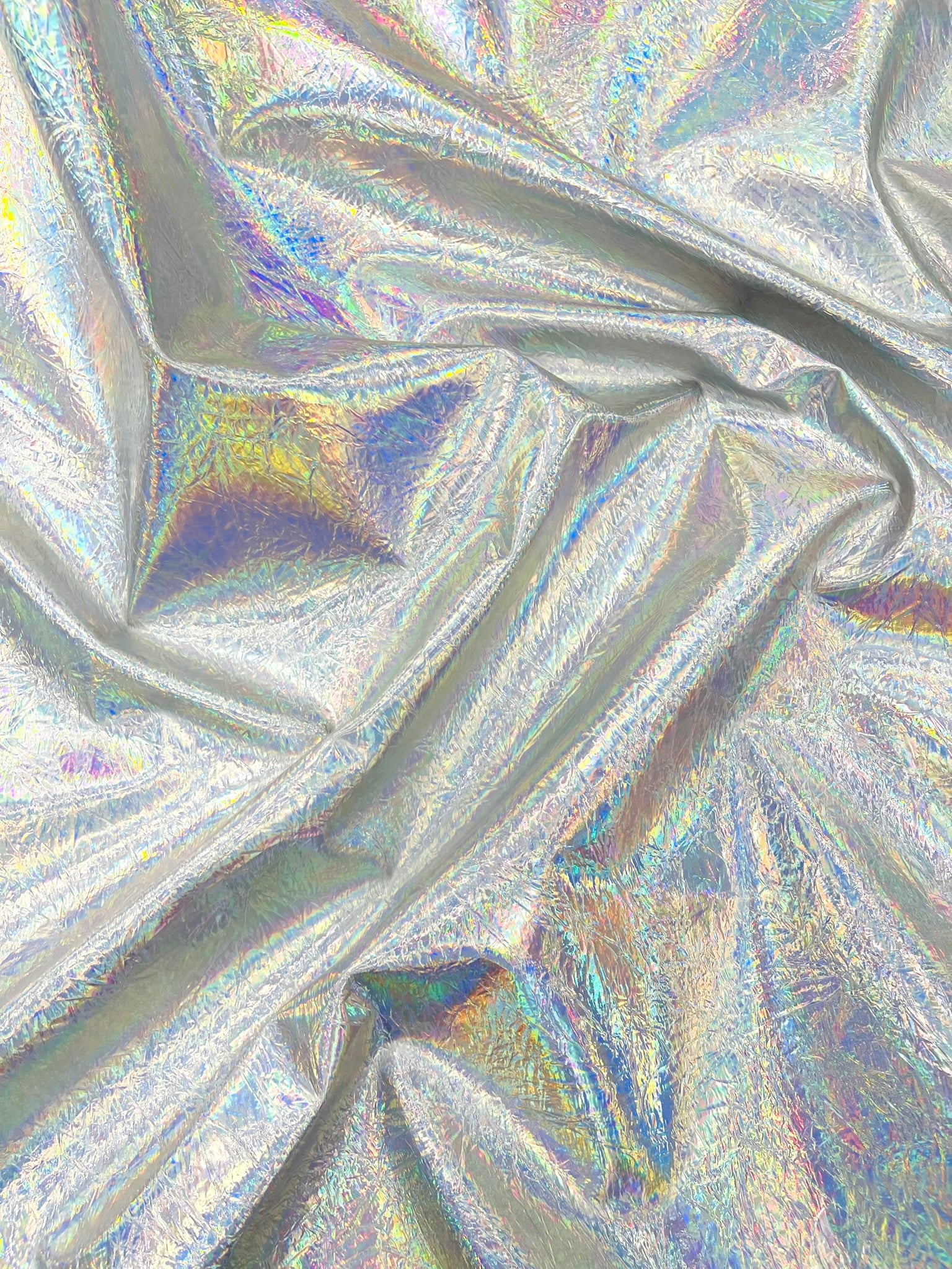 Crush Chrome Mirror Shiny Vinyl 54" Wide, Upholstery Crafting Accessories Applications.