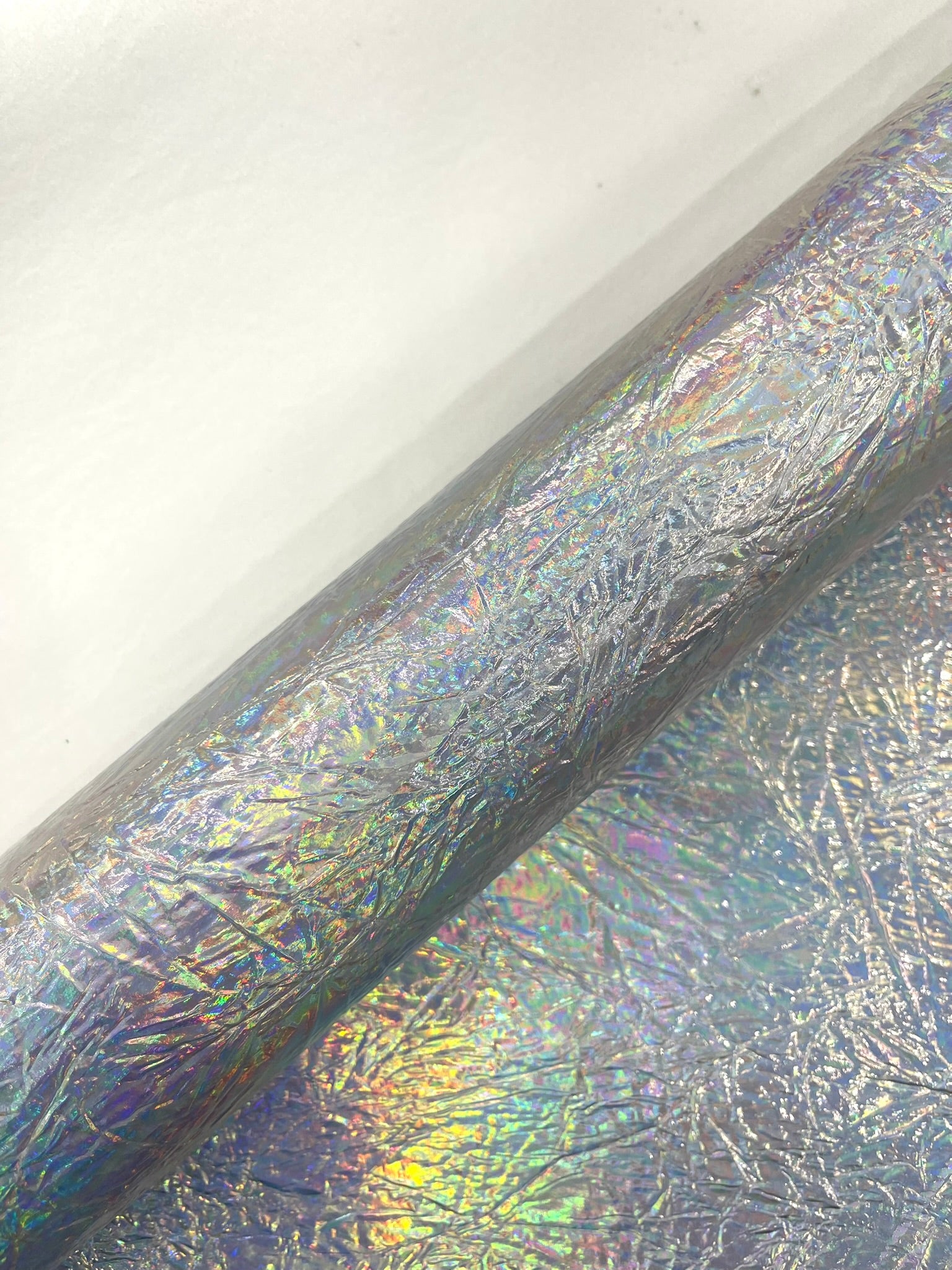 Crush Chrome Mirror Shiny Vinyl 54" Wide, Upholstery Crafting Accessories Applications.