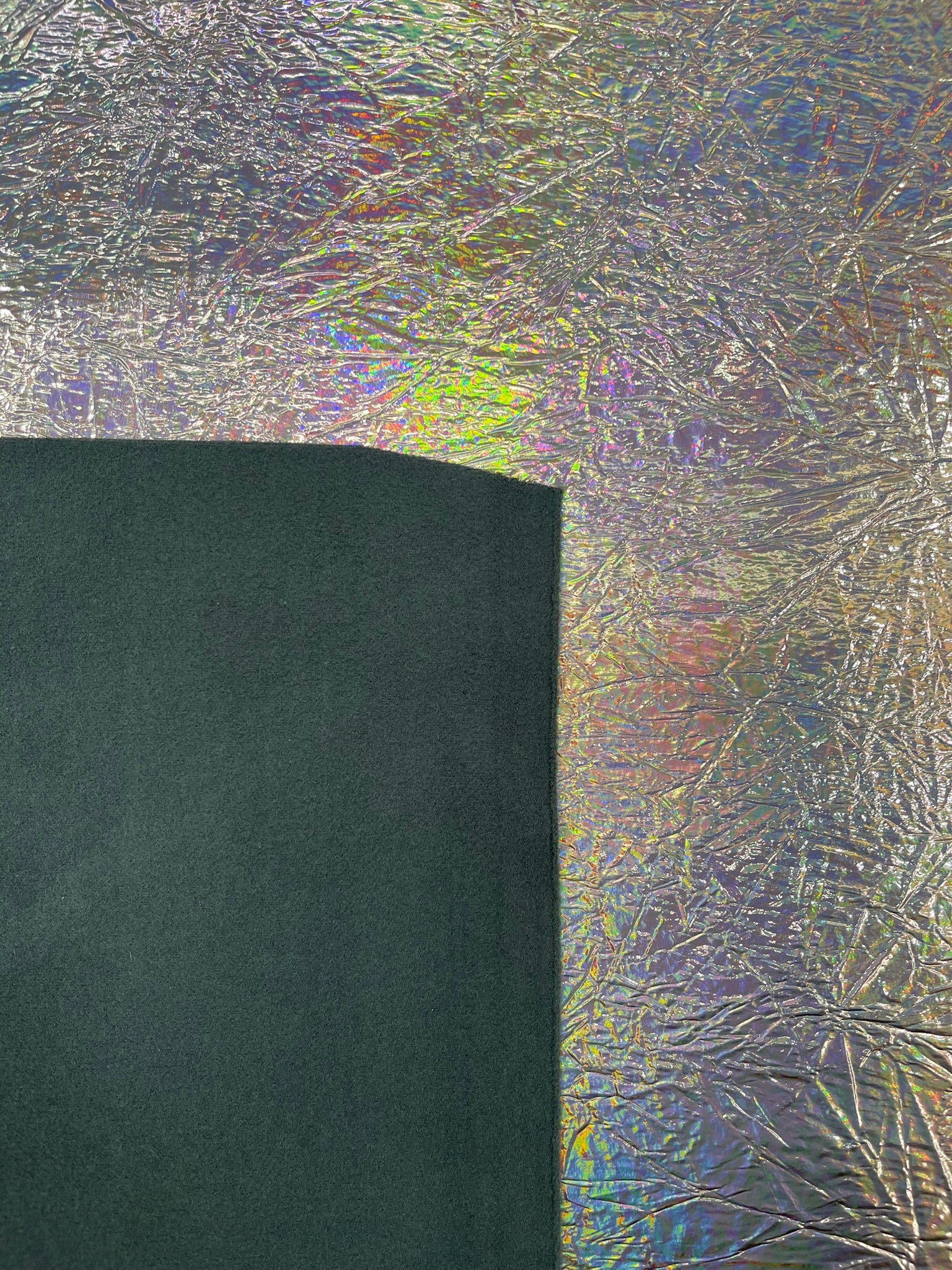 Crush Chrome Mirror Shiny Vinyl 54" Wide, Upholstery Crafting Accessories Applications.