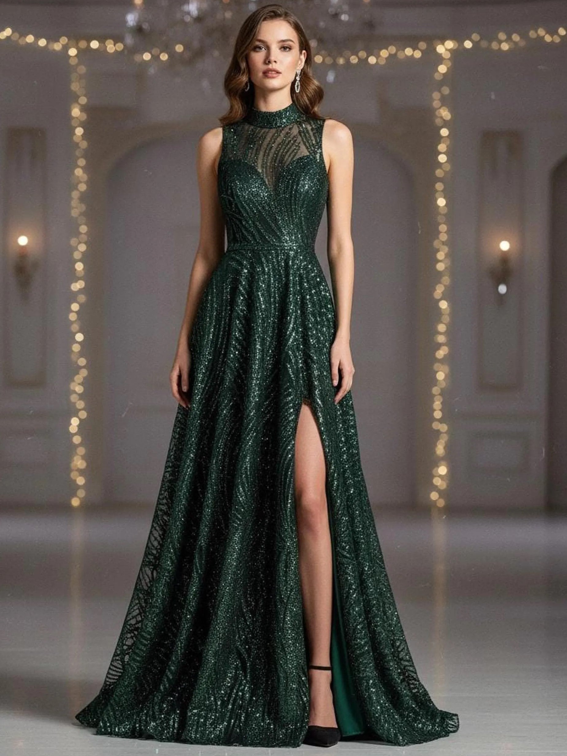 Flame Fashion Beaded Lace Fabric| Prom| Wedding| By The Yard.
