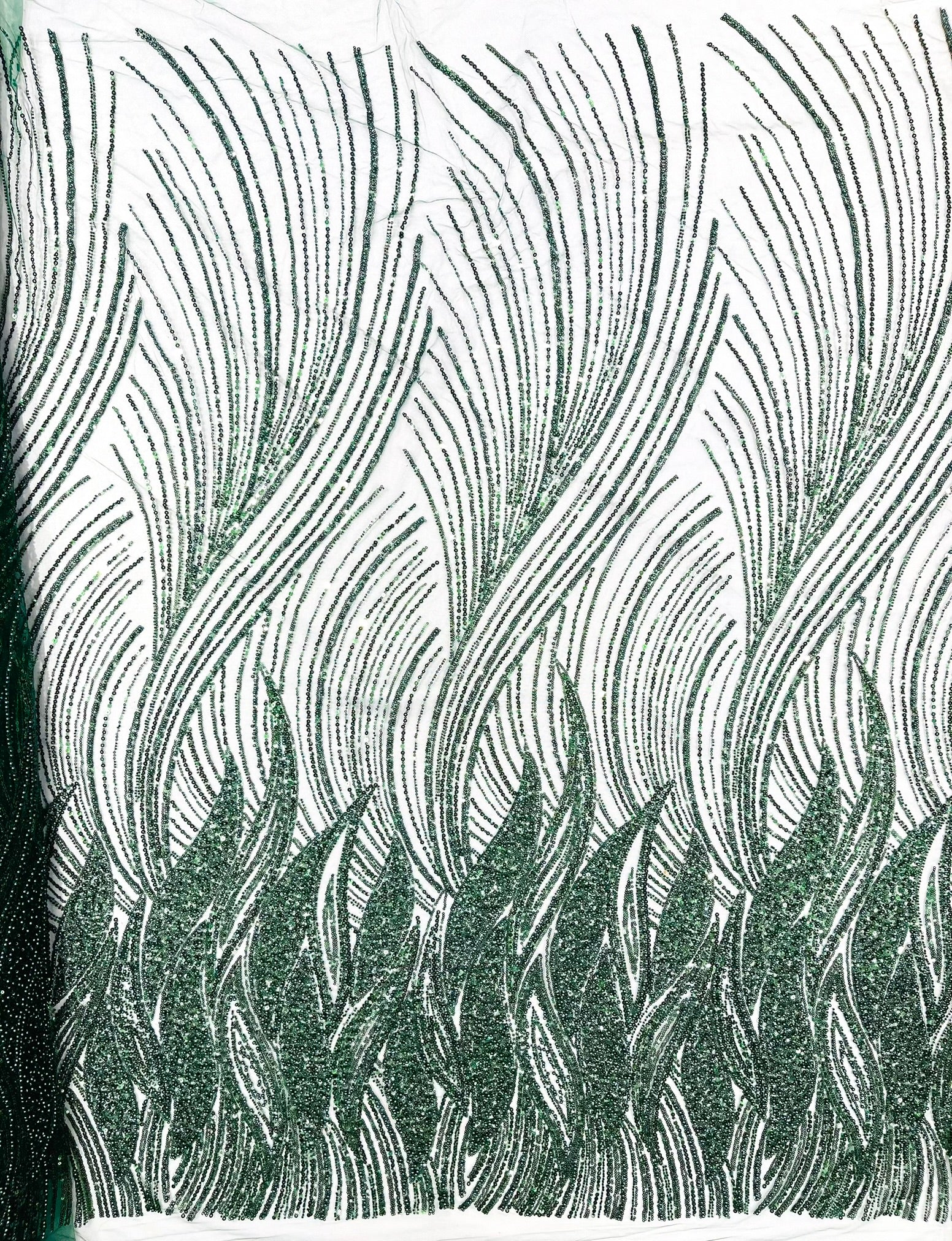 Flame Fashion Beaded Lace Fabric| Prom| Wedding| By The Yard.