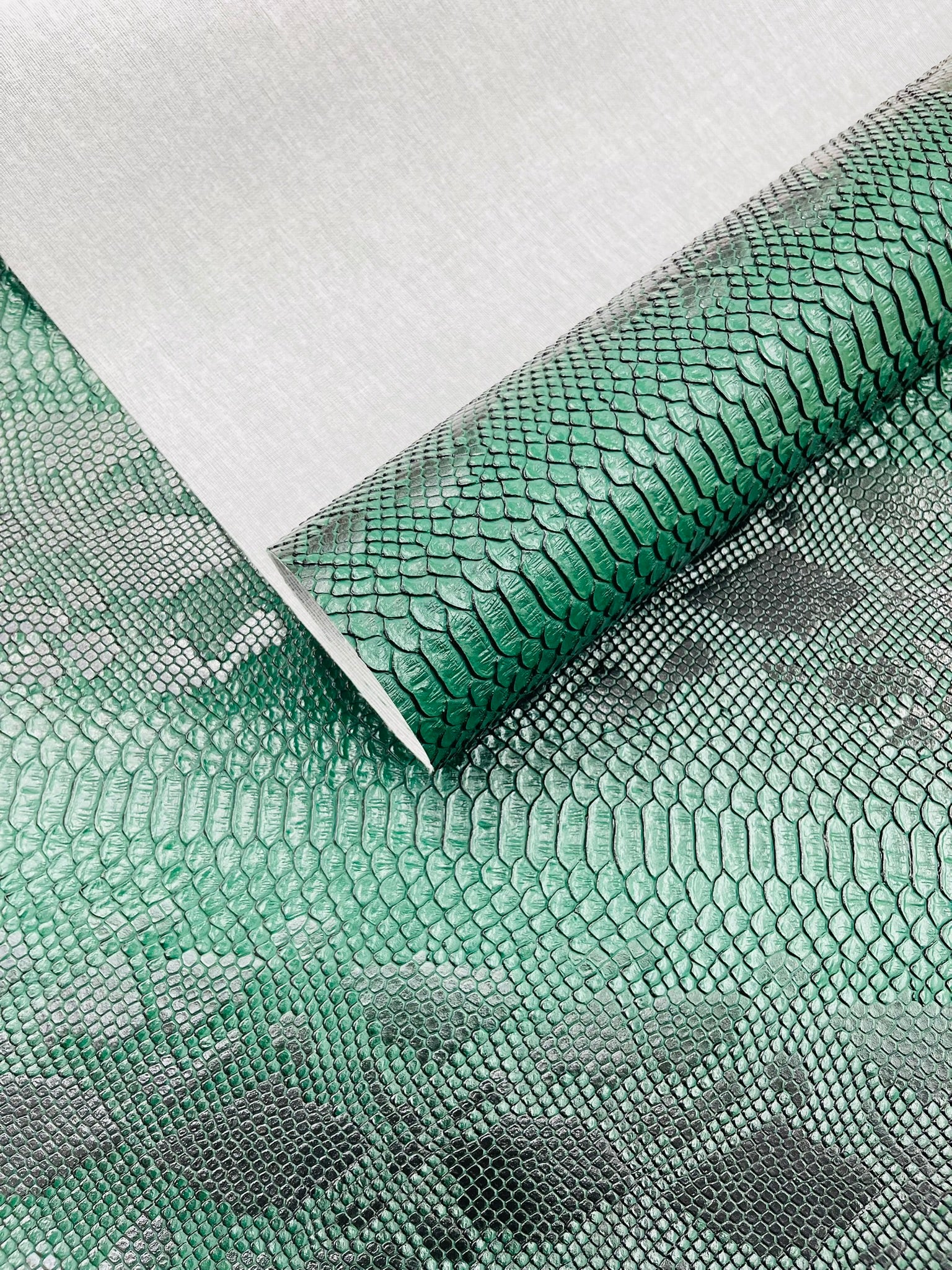 Viper Snake Skin Texture Faux Leather Fabric| 54" Wide| Upholstery| Bags.