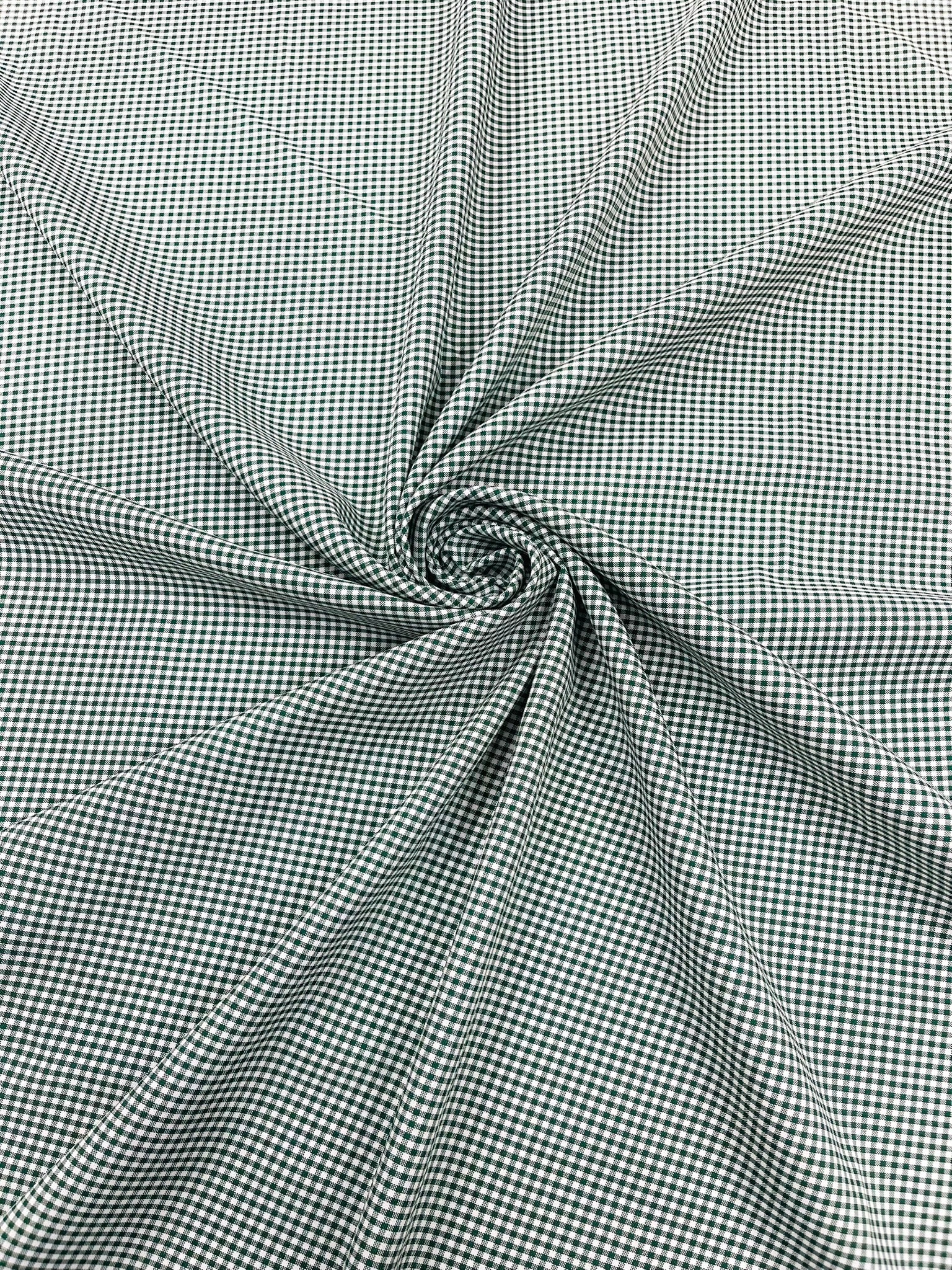Gingham 1/8” Squares, Polyester Checkered Fabric 58” Wide.