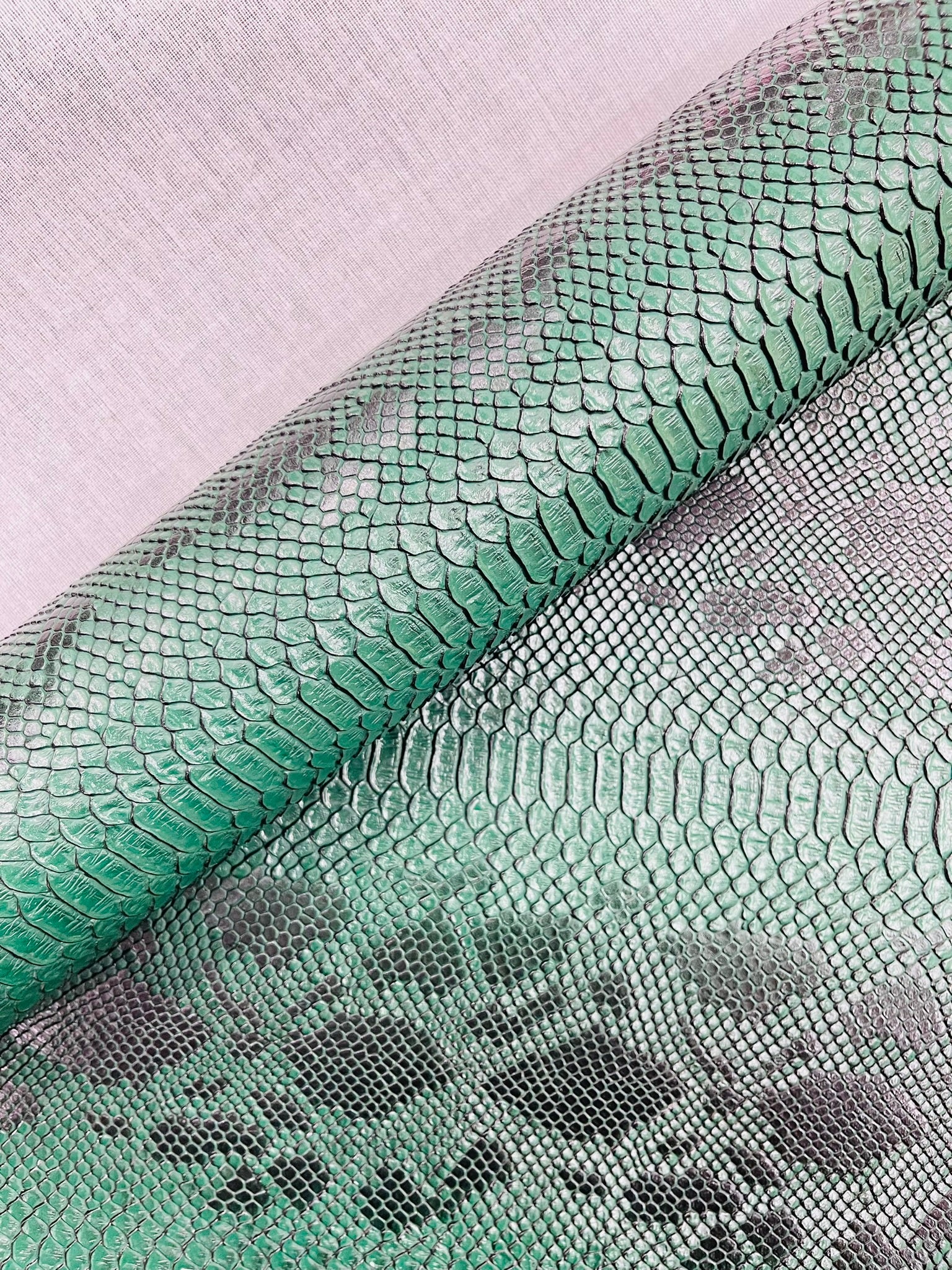 Viper Snake Skin Texture Faux Leather Fabric| 54" Wide| Upholstery| Bags.