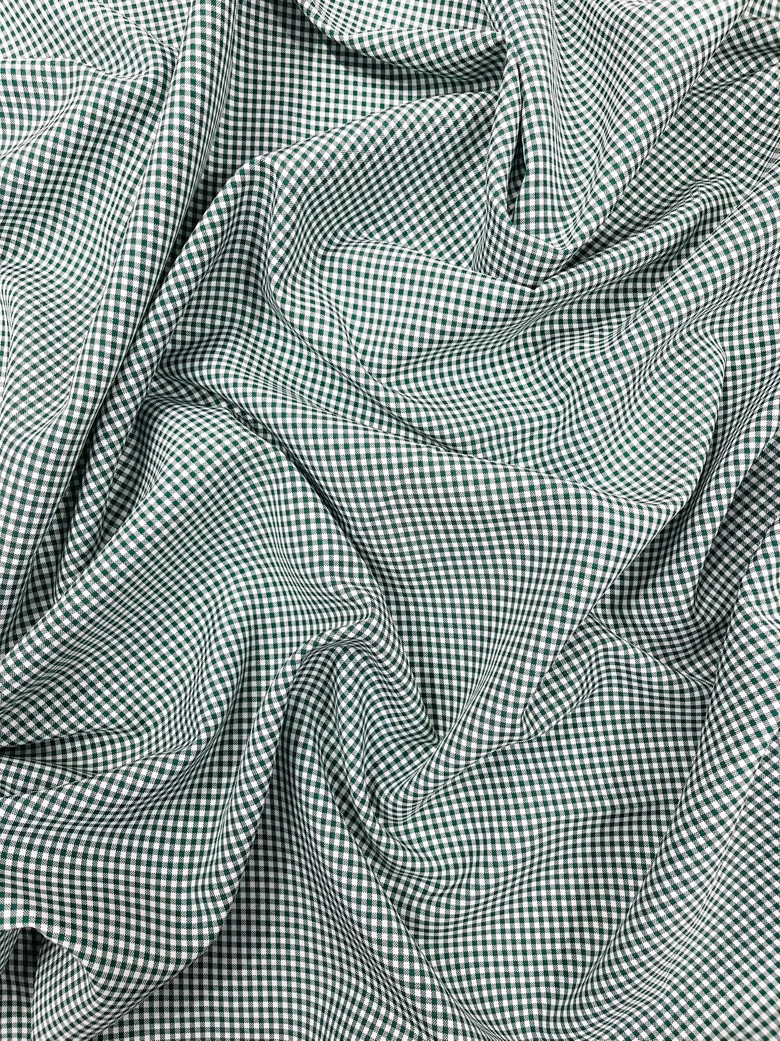Gingham 1/8” Squares, Polyester Checkered Fabric 58” Wide.