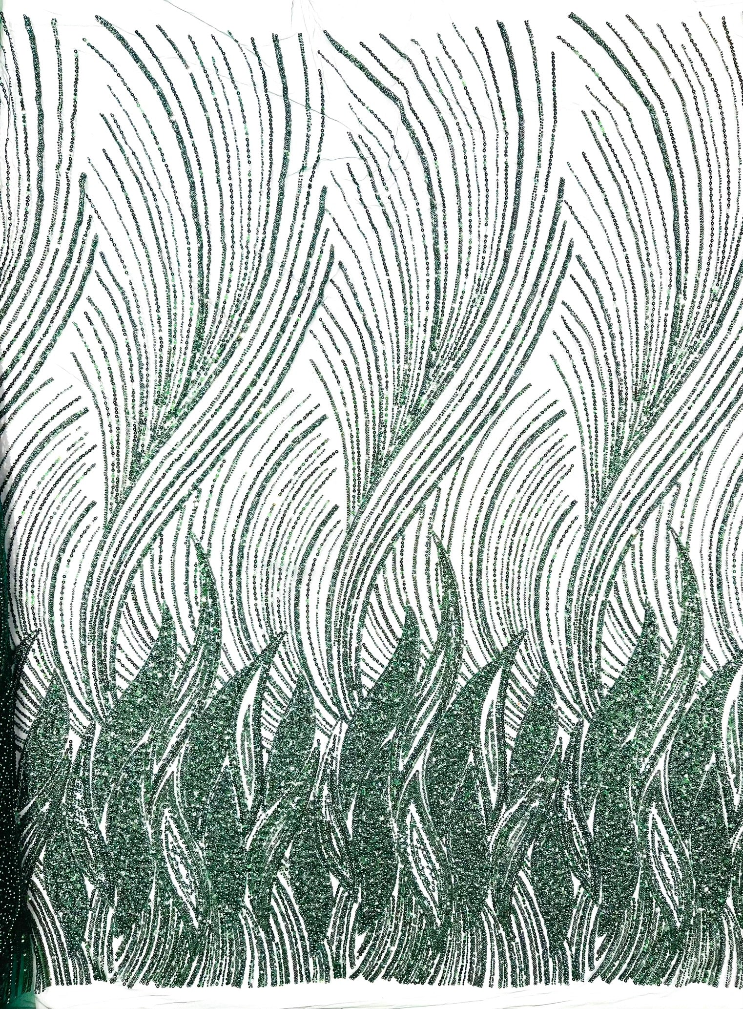 Flame Fashion Beaded Lace Fabric| Prom| Wedding| By The Yard.
