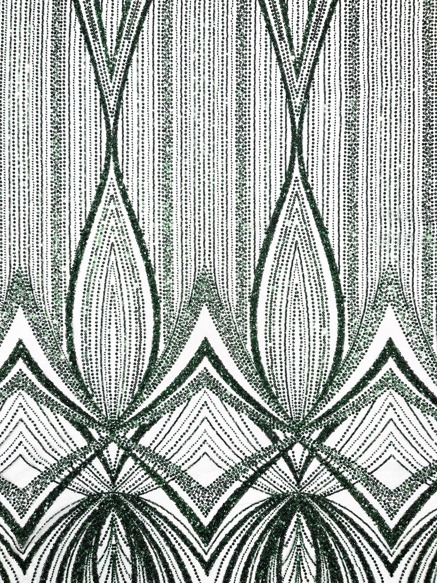 Geometric New York Fashion Beaded Lace, By The Yard.