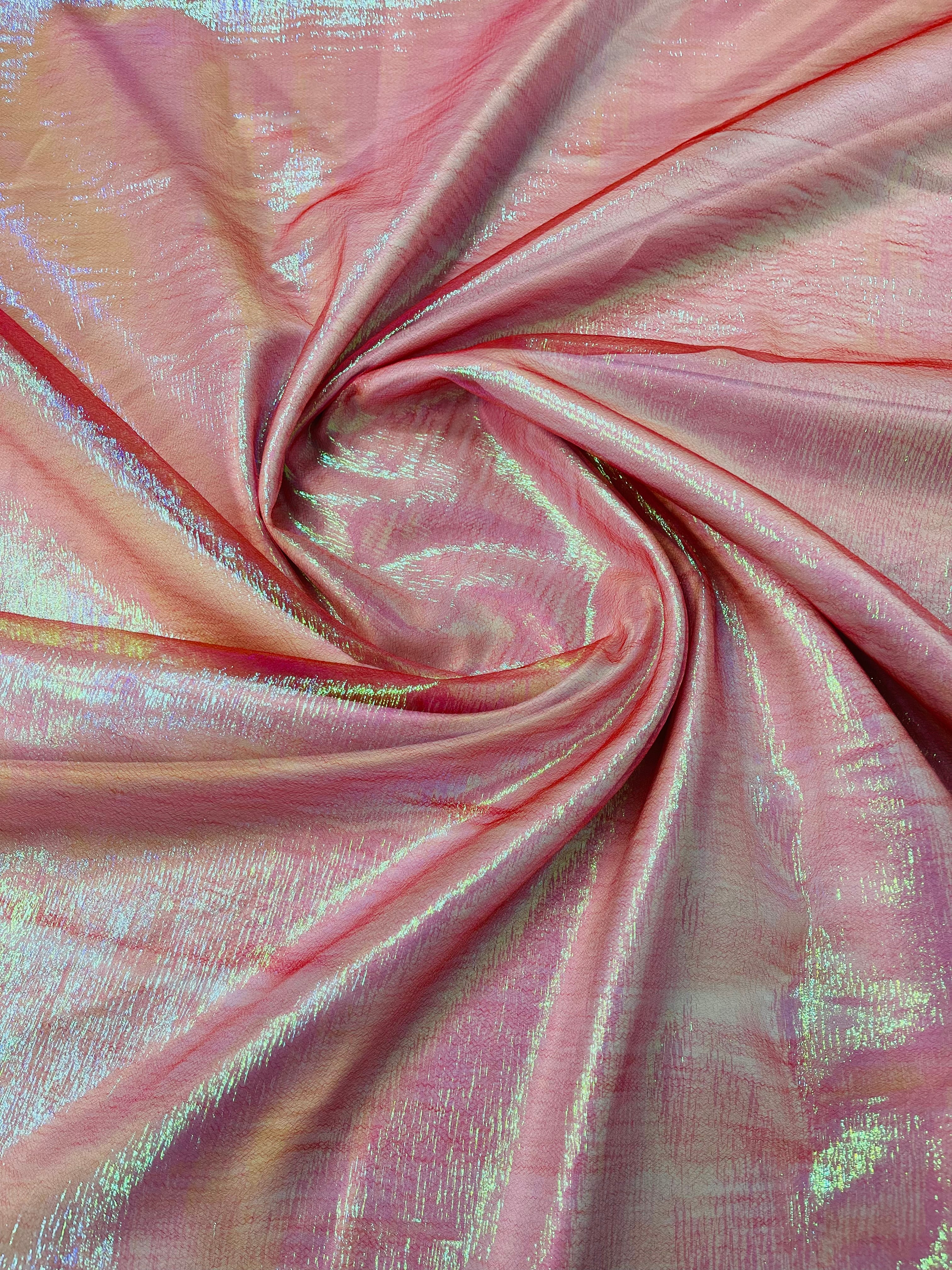 Crush 40-45 Inches Wide 100% Polyester Soft Light Weight, Sheer, See Through iridescent Organza Fabric-Sold By The Yard.